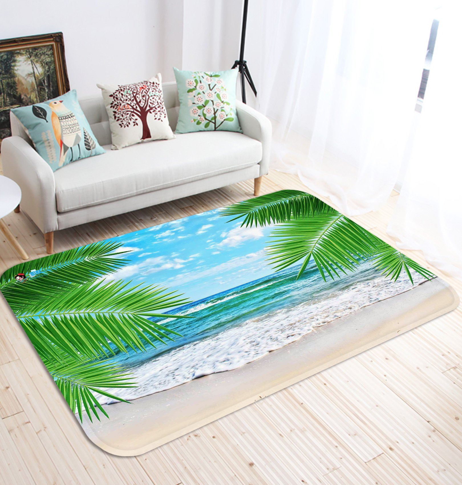 3D Pretty Sea 62 Non Slip Rug Mat Mat AJ Creativity Home 