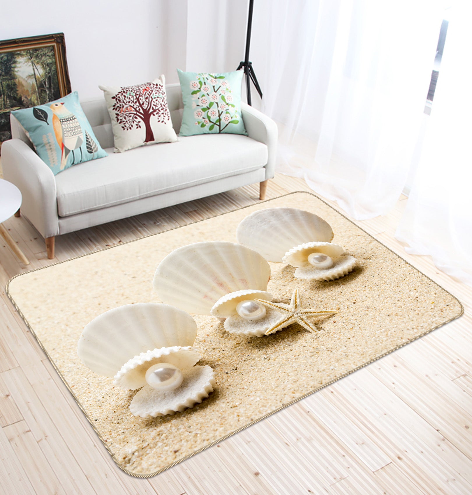 3D Pearl Shell 30118 Non Slip Rug Mat