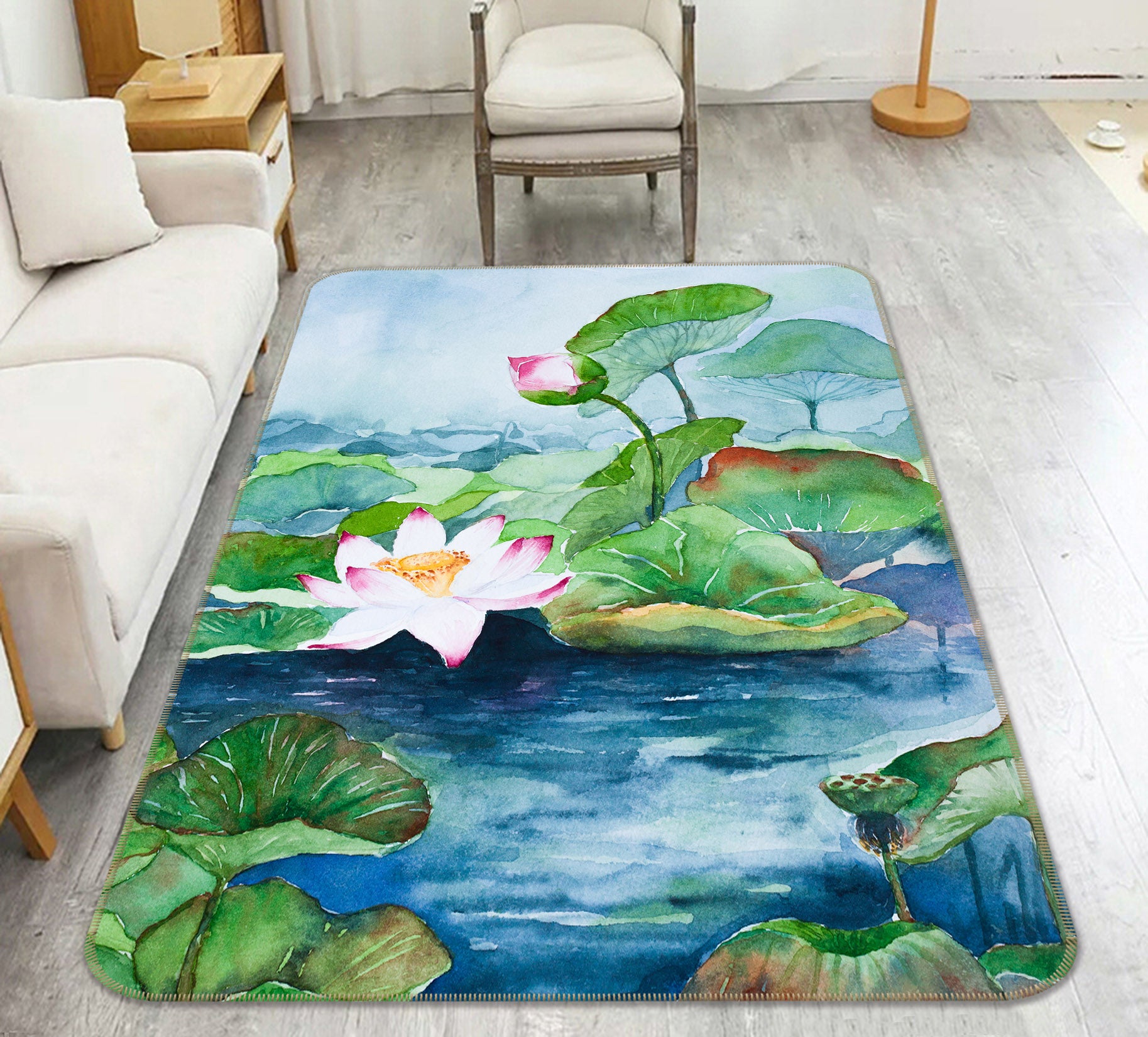 3D Lotus 26038 Non Slip Rug Mat
