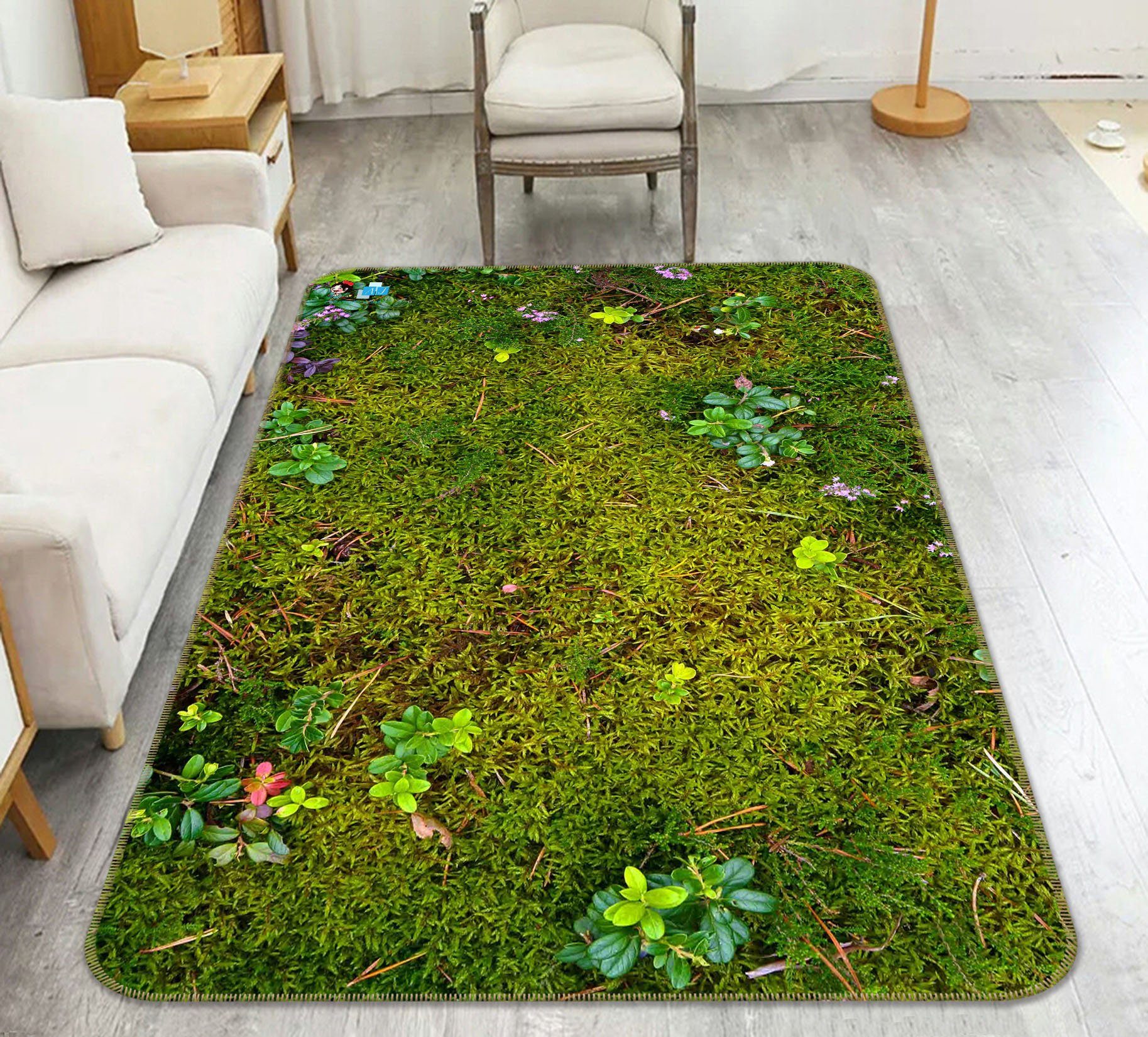 3D Grass Green 018 Non Slip Rug Mat Mat AJ Creativity Home 