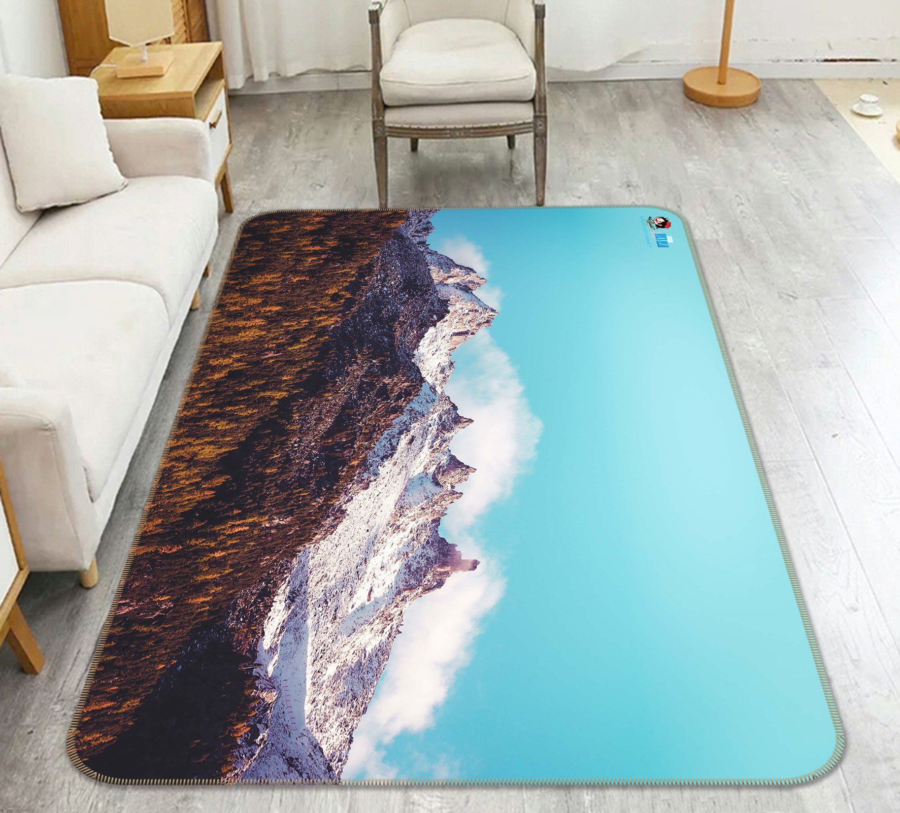 3D Woods Snow Mountain 027 Non Slip Rug Mat Mat AJ Creativity Home 