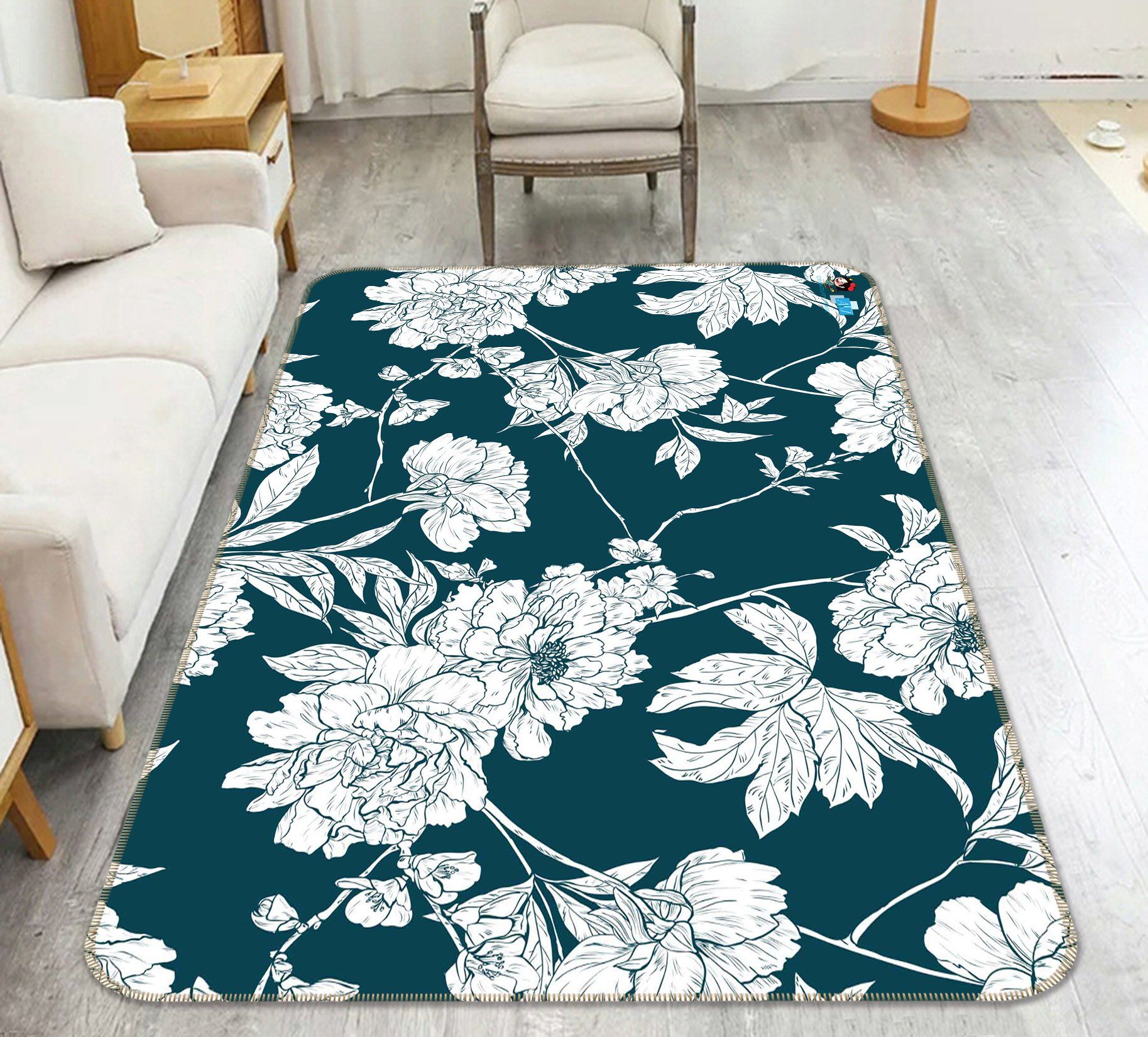 3D Graffiti Flower 073 Non Slip Rug Mat Mat AJ Creativity Home 