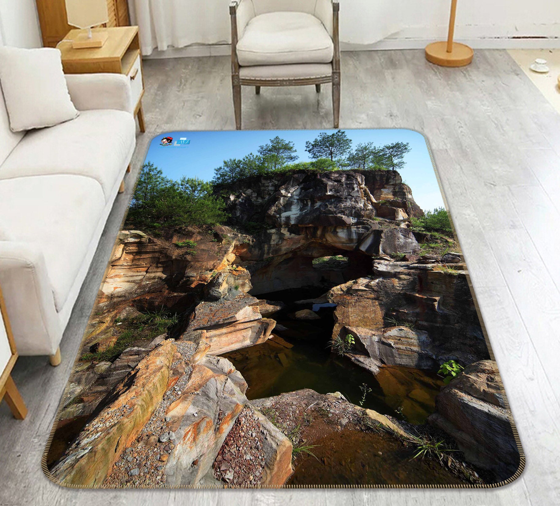 3D Stone 66142 Non Slip Rug Mat