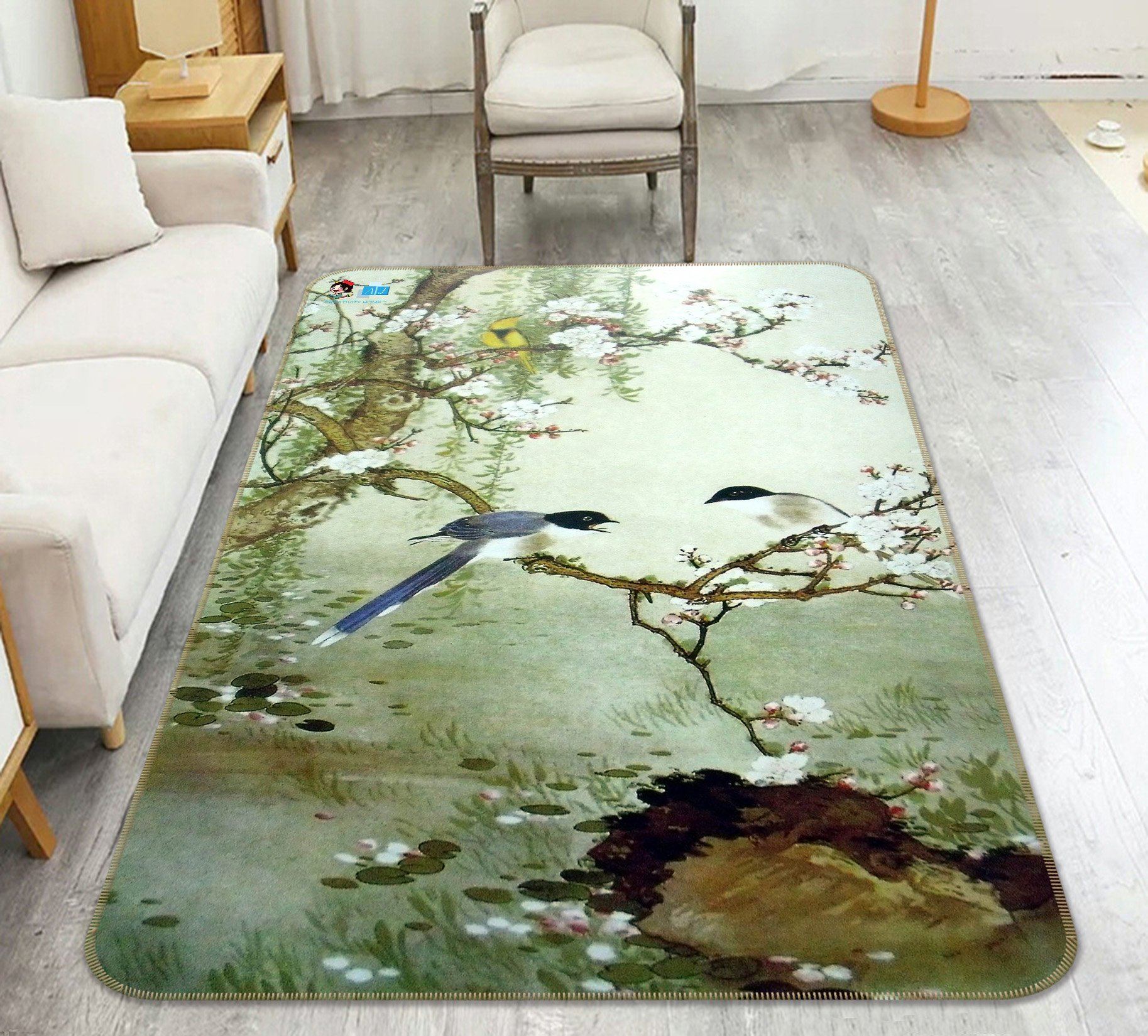 3D Bird Docking 061 Non Slip Rug Mat Mat AJ Creativity Home 