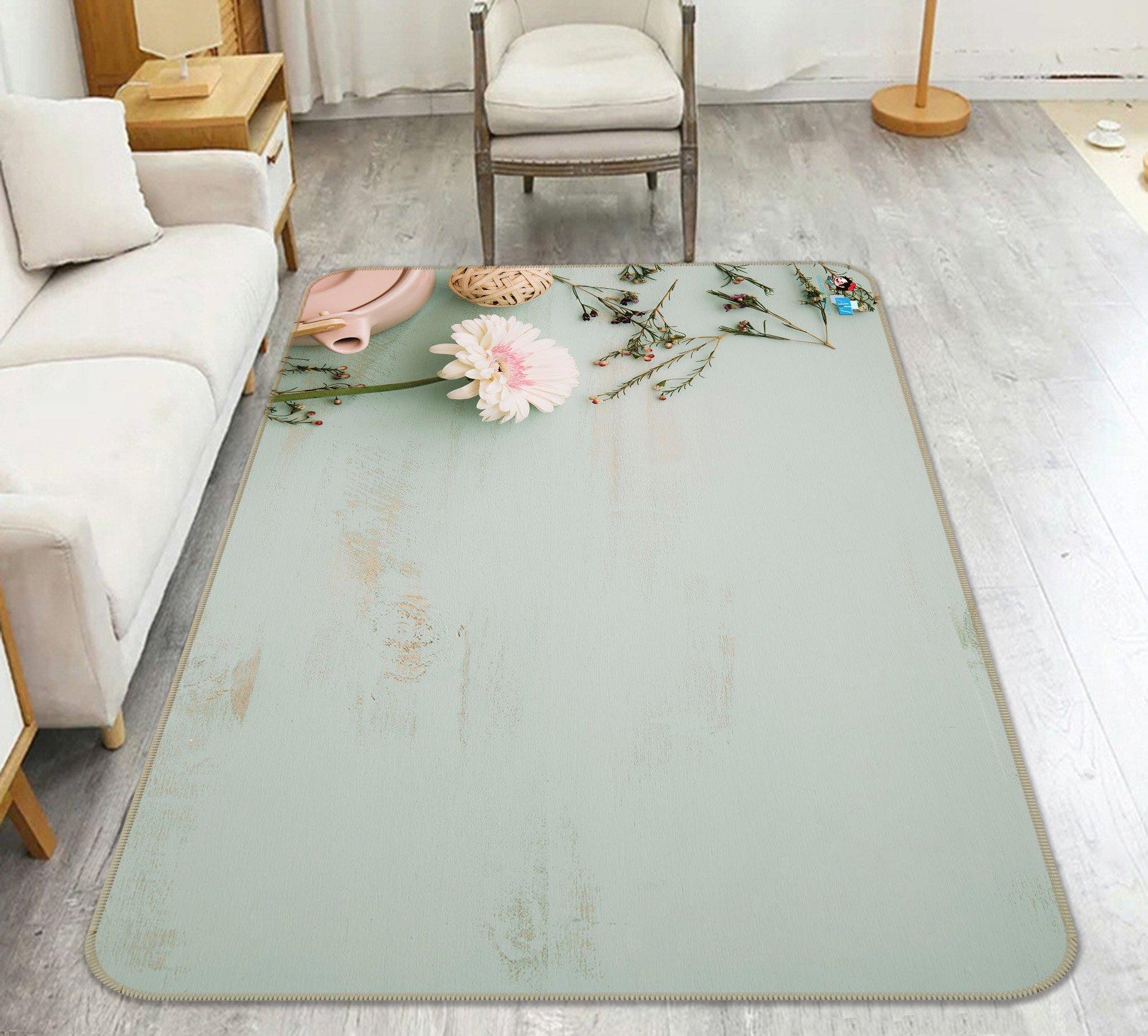 3D Chrysanthemum Dried Flowers 208 Non Slip Rug Mat Mat AJ Creativity Home 