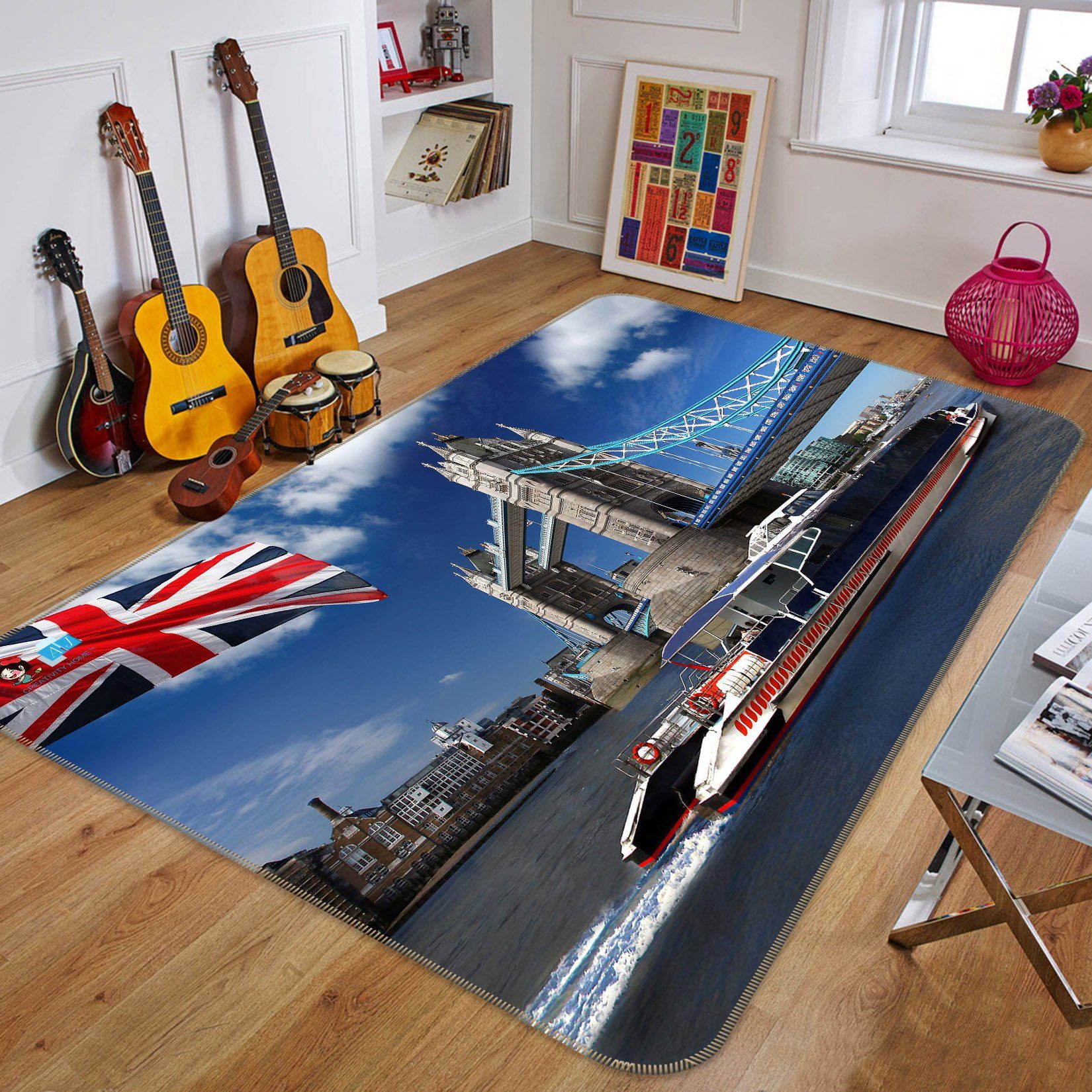 3D Ship Bridge 676 Non Slip Rug Mat Mat AJ Creativity Home 