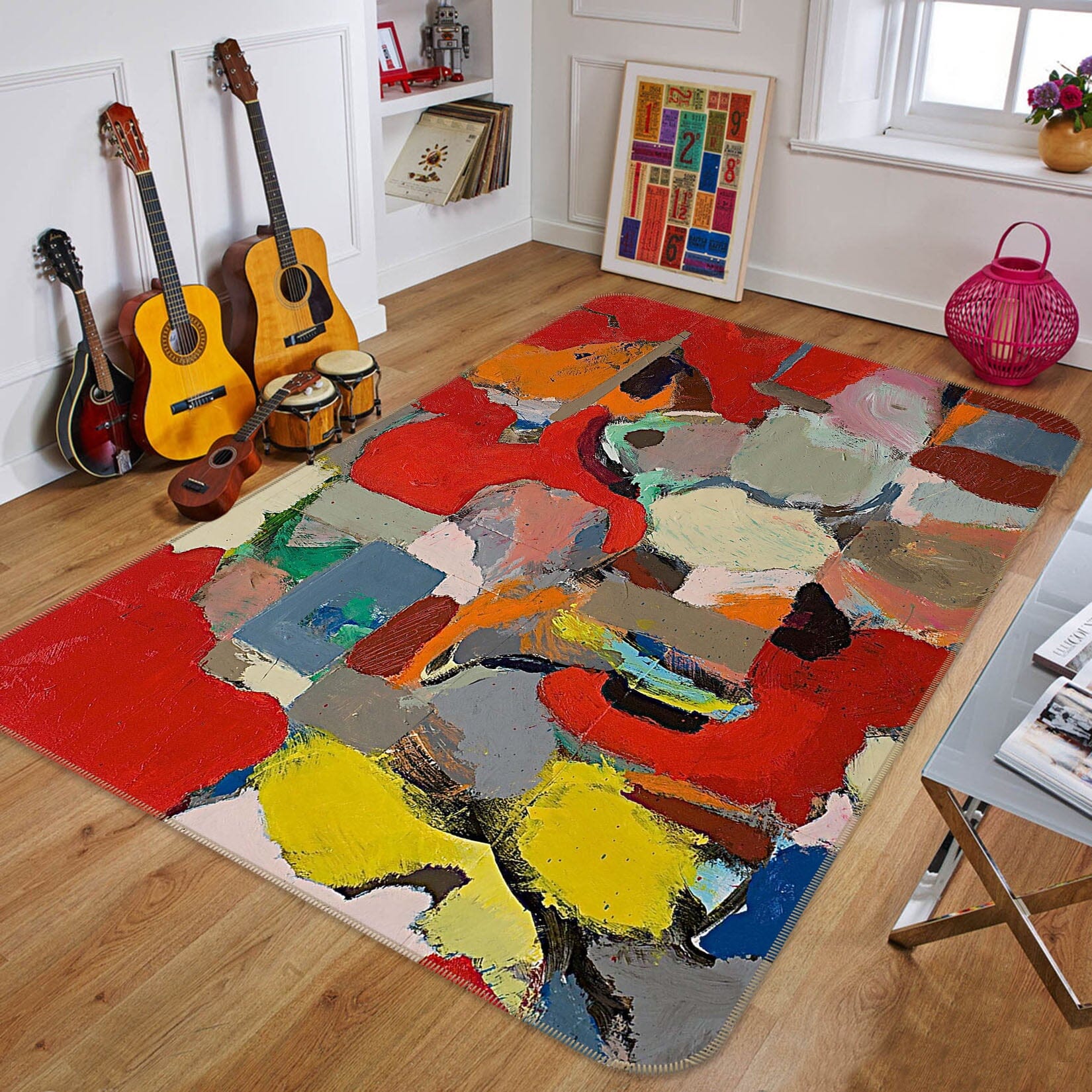 3D Vibrant Colors 1026 Allan P. Friedlander Rug Non Slip Rug Mat Mat AJ Creativity Home 