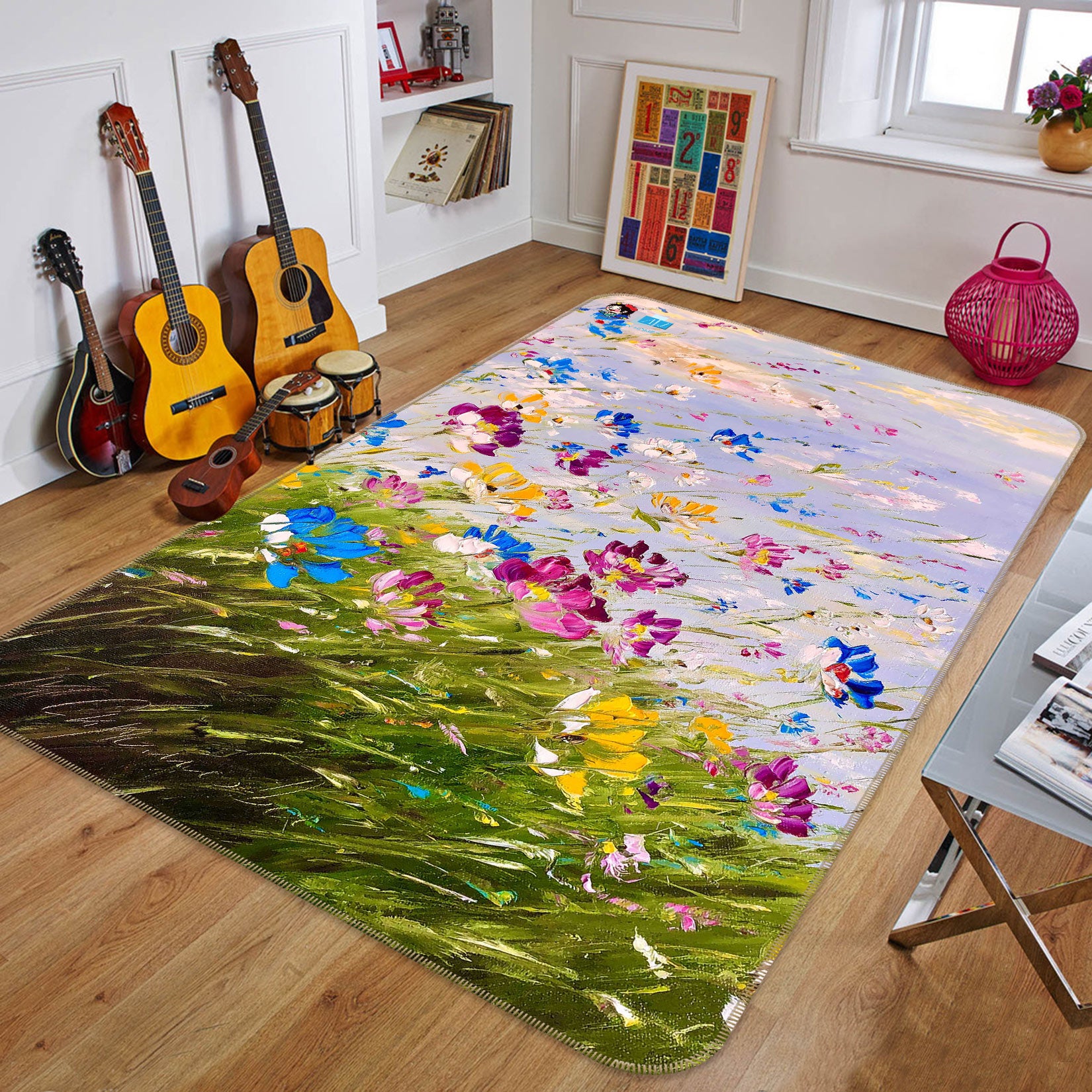 3D Beautiful Petals 1184 Skromova Marina Rug Non Slip Rug Mat