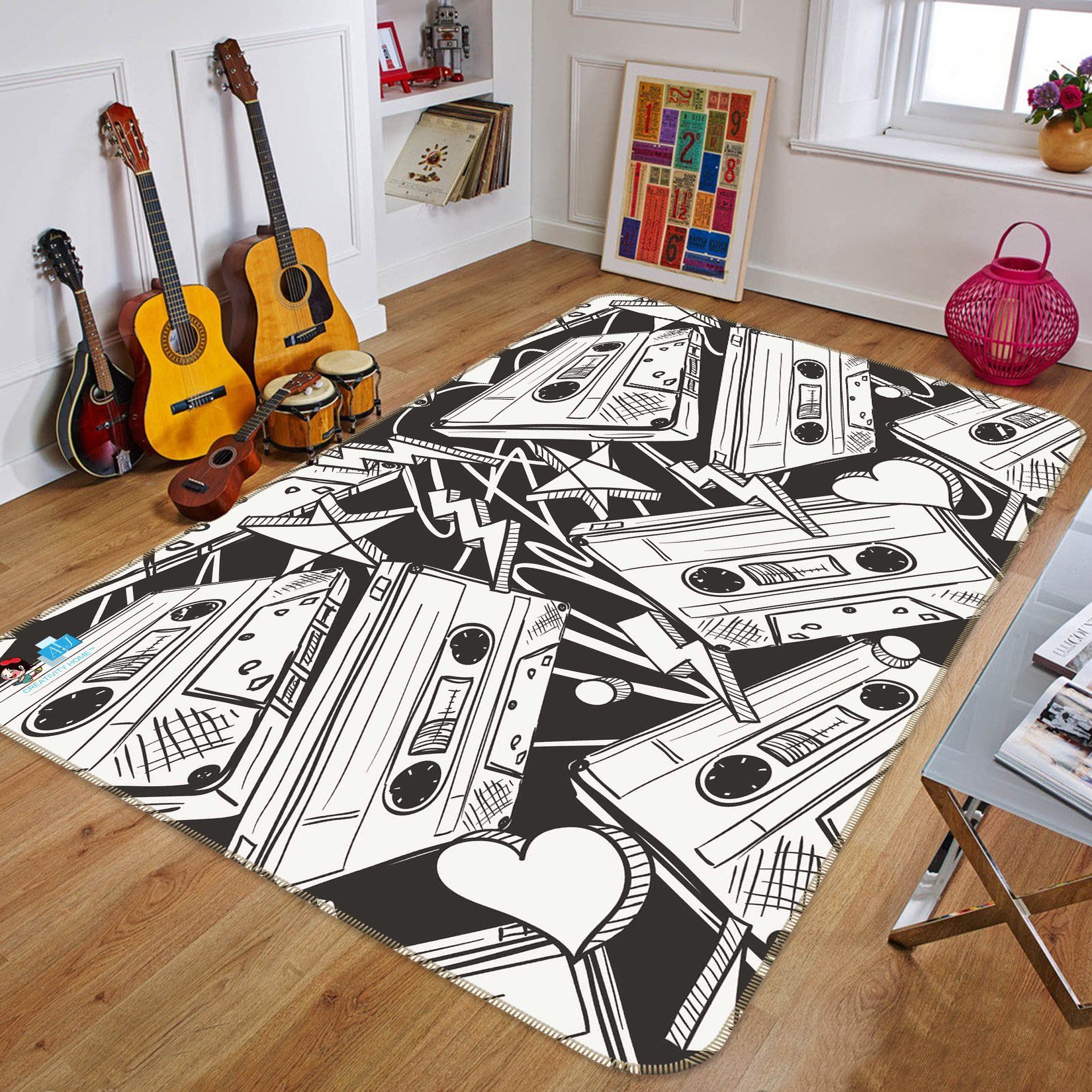 3D Doodle Tape 122 Non Slip Rug Mat Mat AJ Creativity Home 