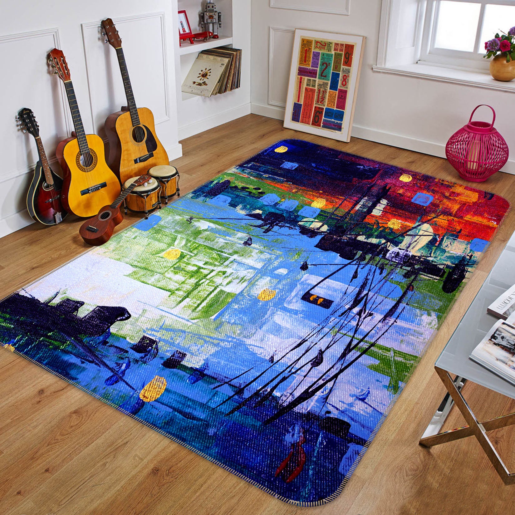 3D Pattern 30178 Non Slip Rug Mat