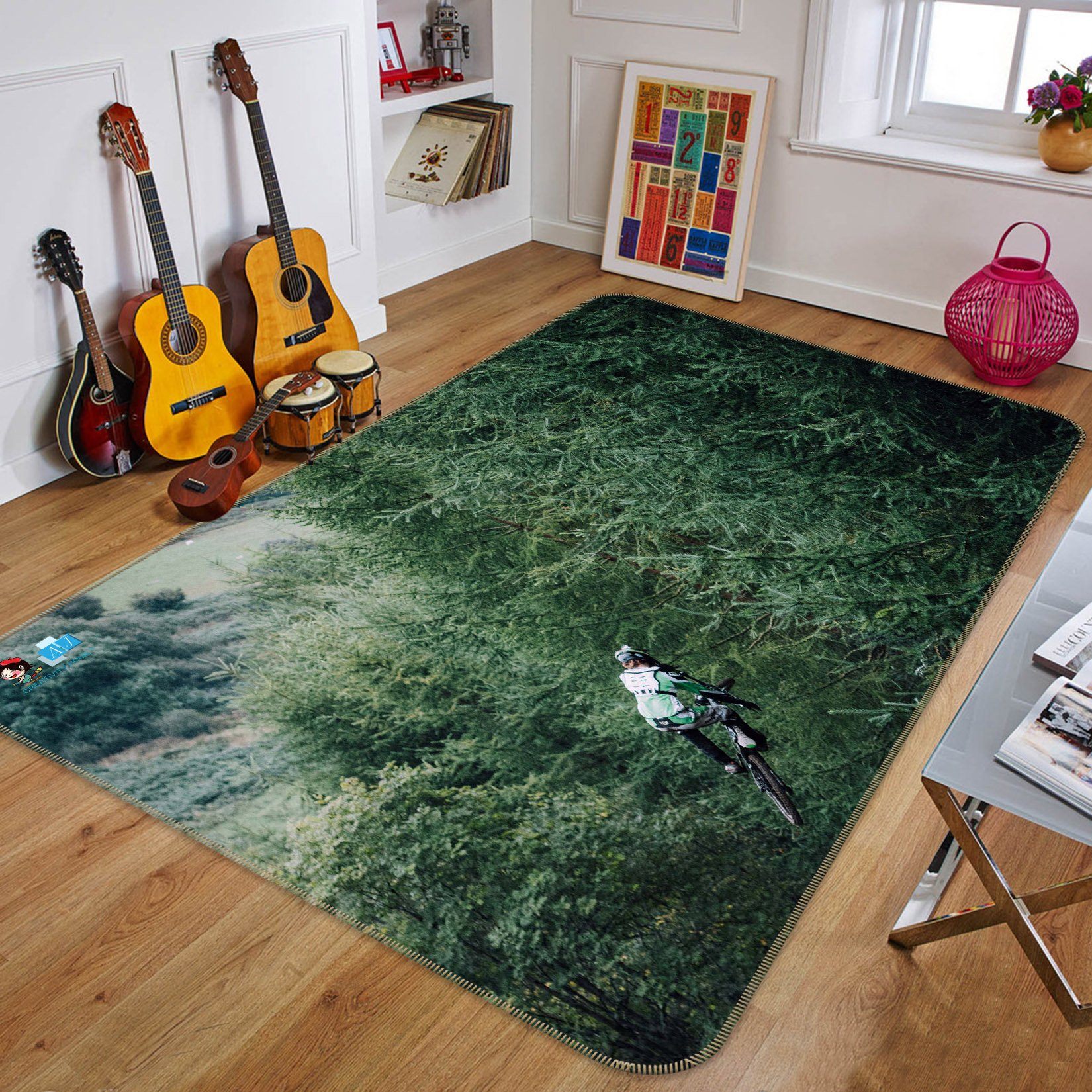 3D Forest Limit 230 Non Slip Rug Mat Mat AJ Creativity Home 