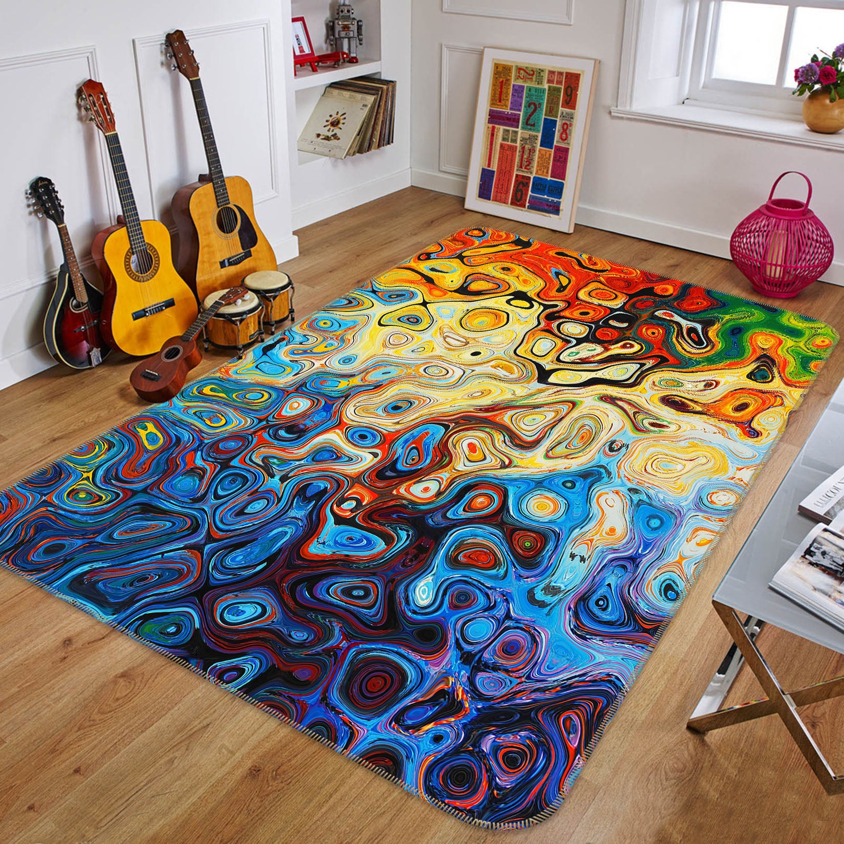3D Pattern 36200 Non Slip Rug Mat