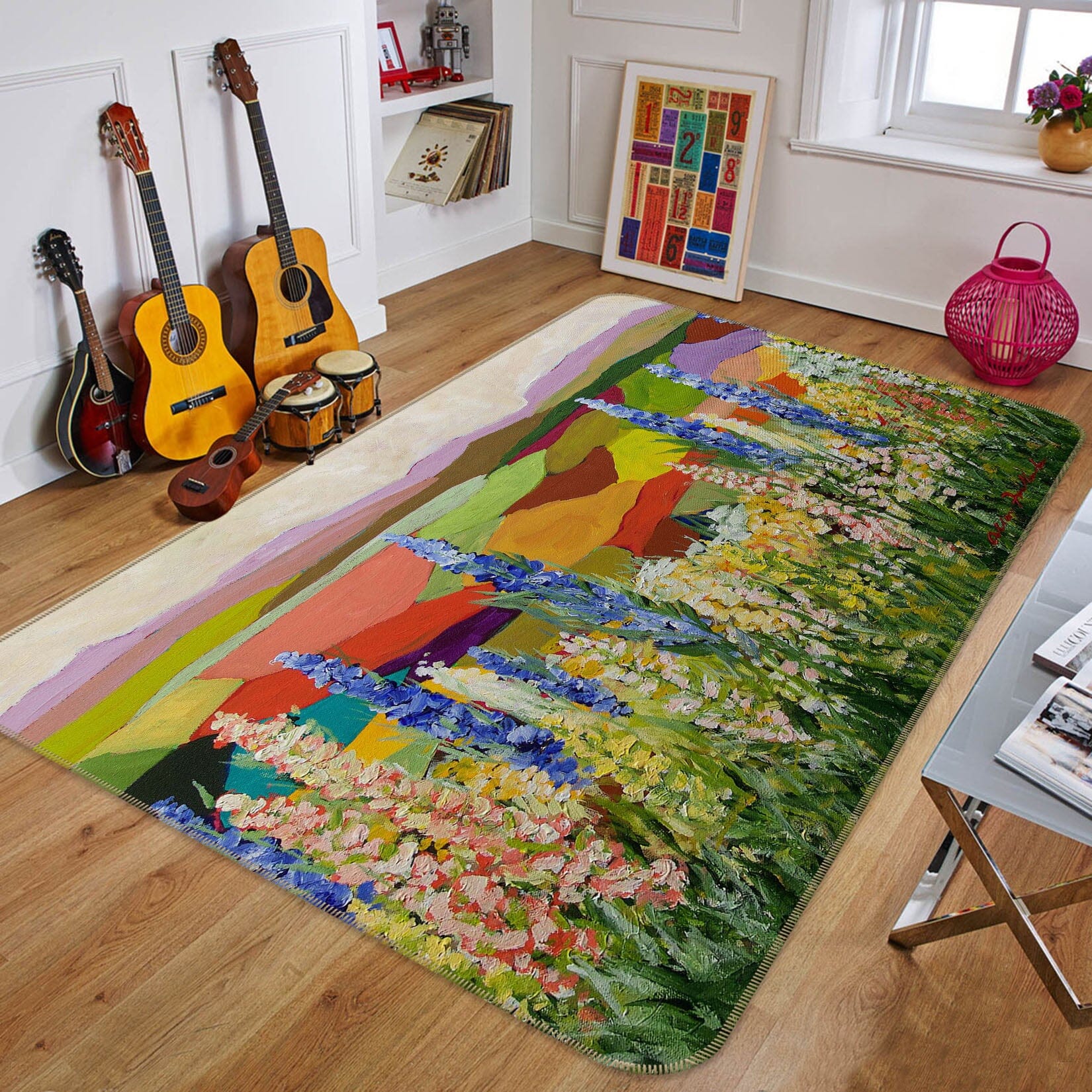 3D Beautiful Field 1097 Allan P. Friedlander Rug Non Slip Rug Matat Mat AJ Creativity Home 
