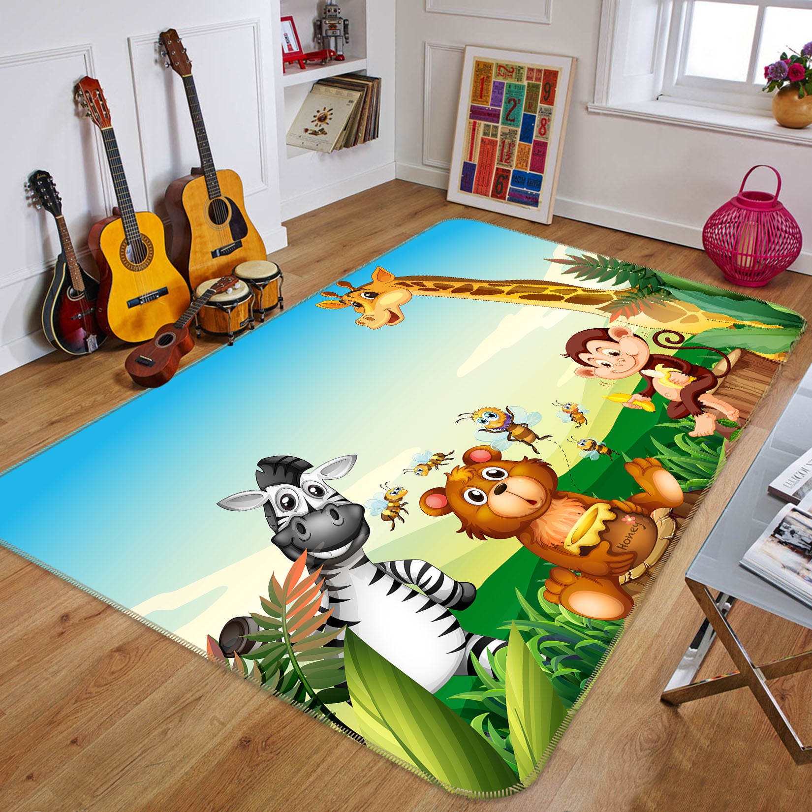 3D Animals 36147 Non Slip Rug Mat