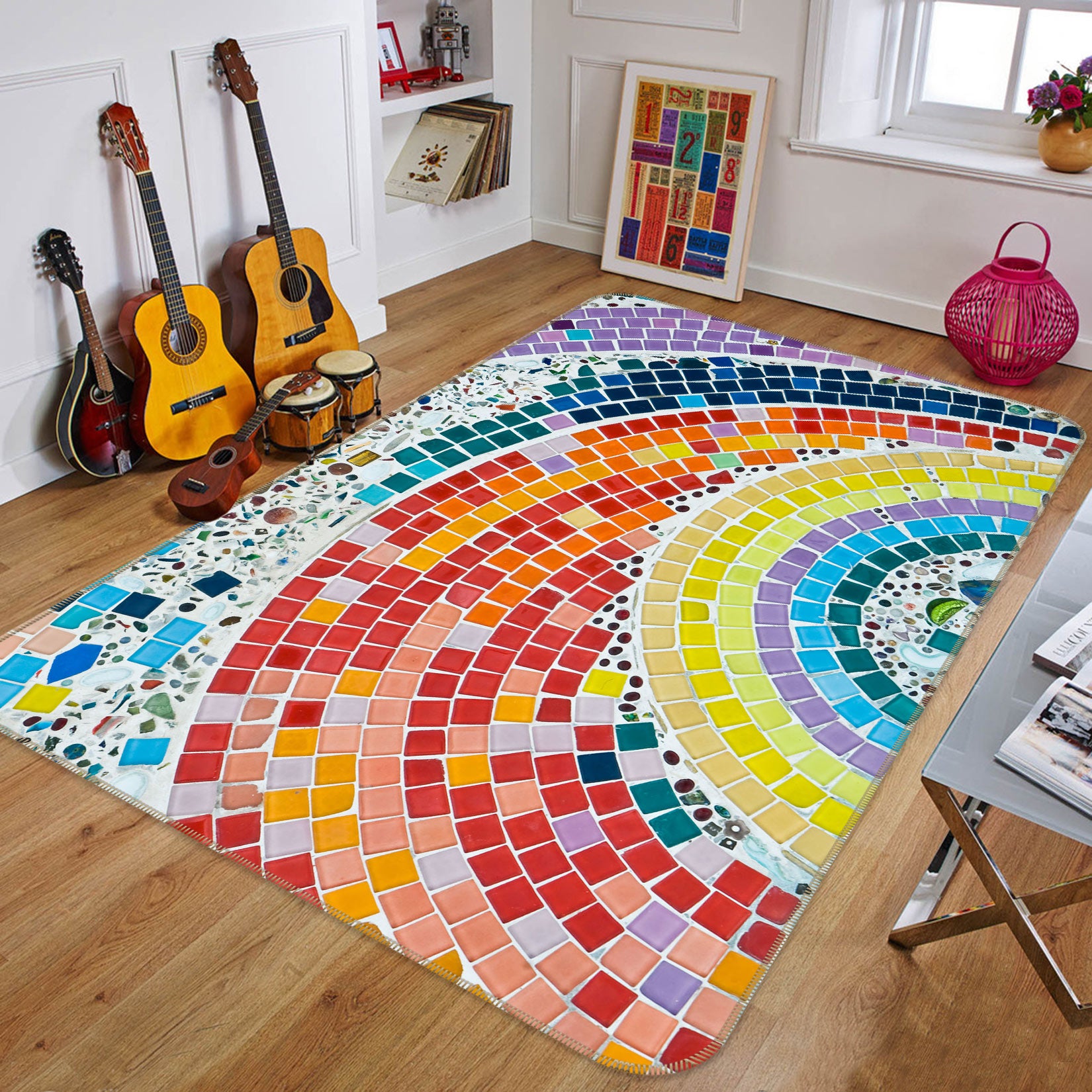 3D Rainbow 33003 Non Slip Rug Mat