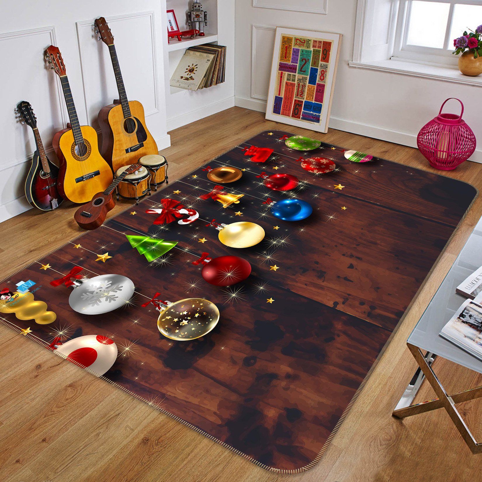 3D Christmas Decoration 649 Non Slip Rug Mat Mat AJ Creativity Home 