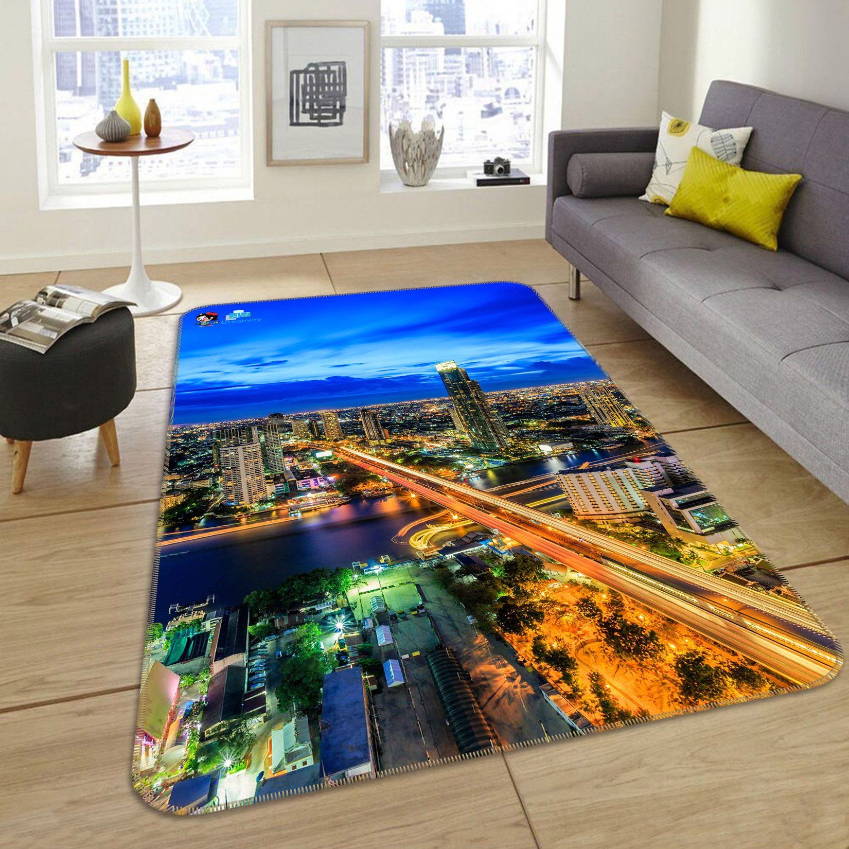 3D City Night Scene 168 Non Slip Rug Mat Mat AJ Creativity Home 