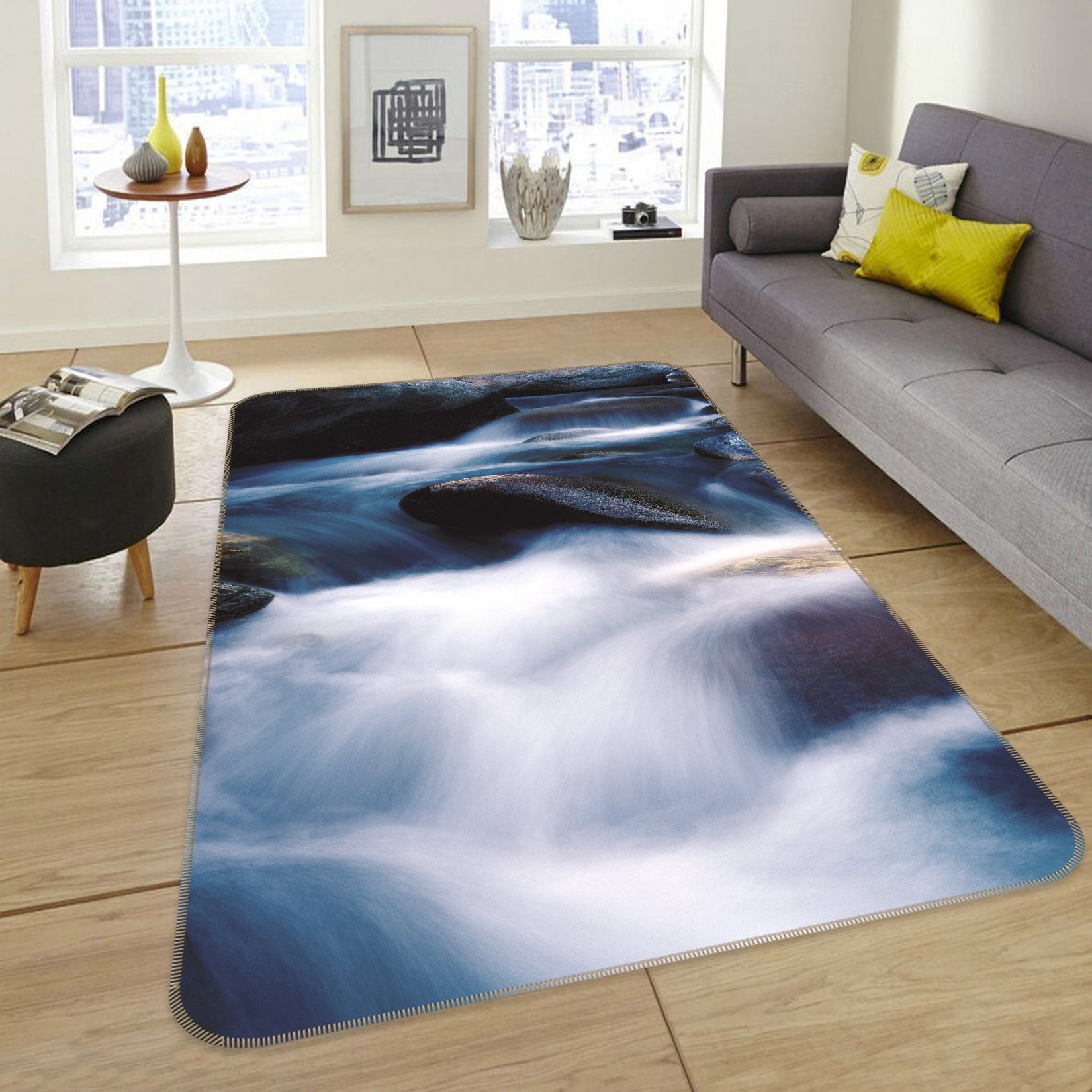 3D Waterfall 76136 Non Slip Rug Mat