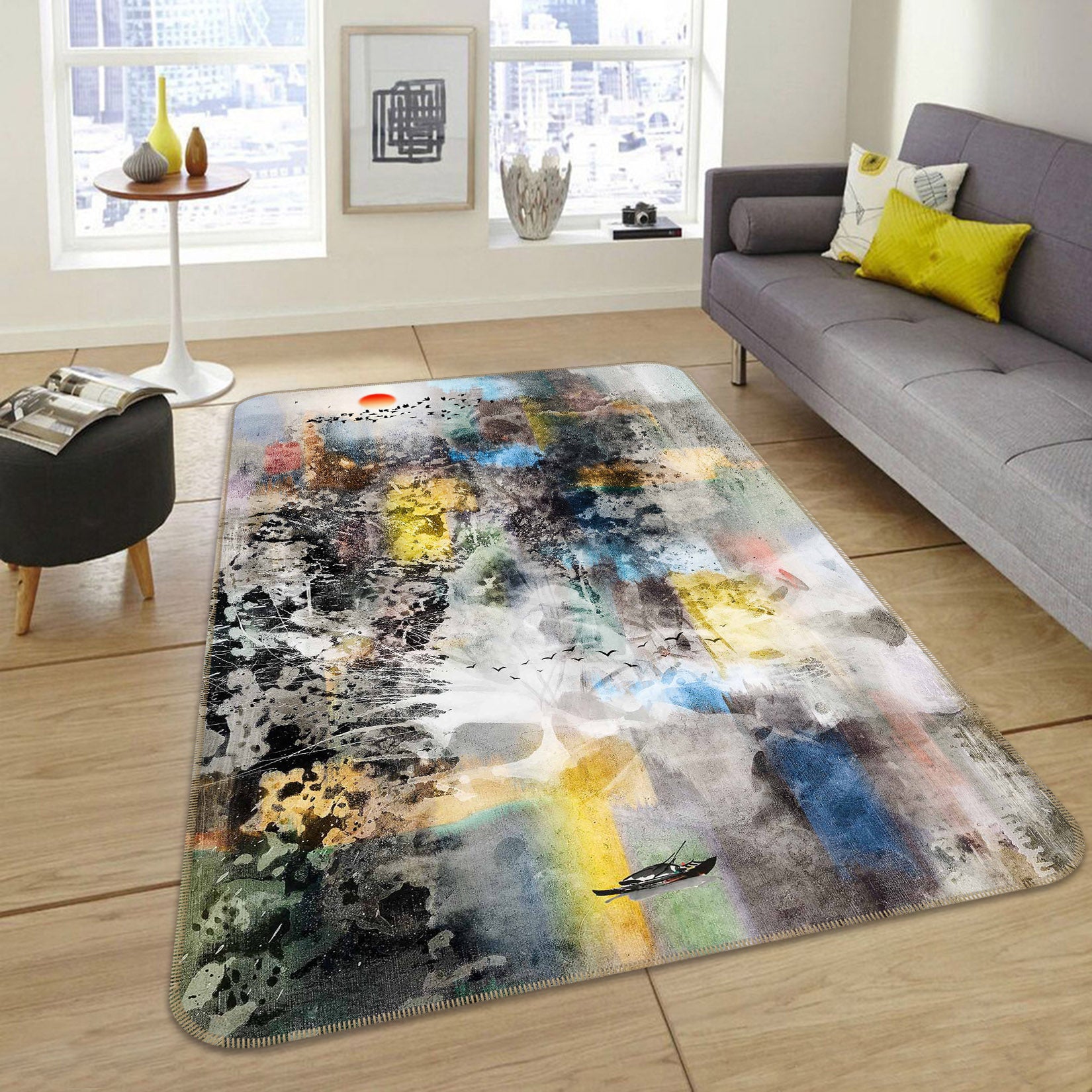 3D Pattern 65010 Non Slip Rug Mat