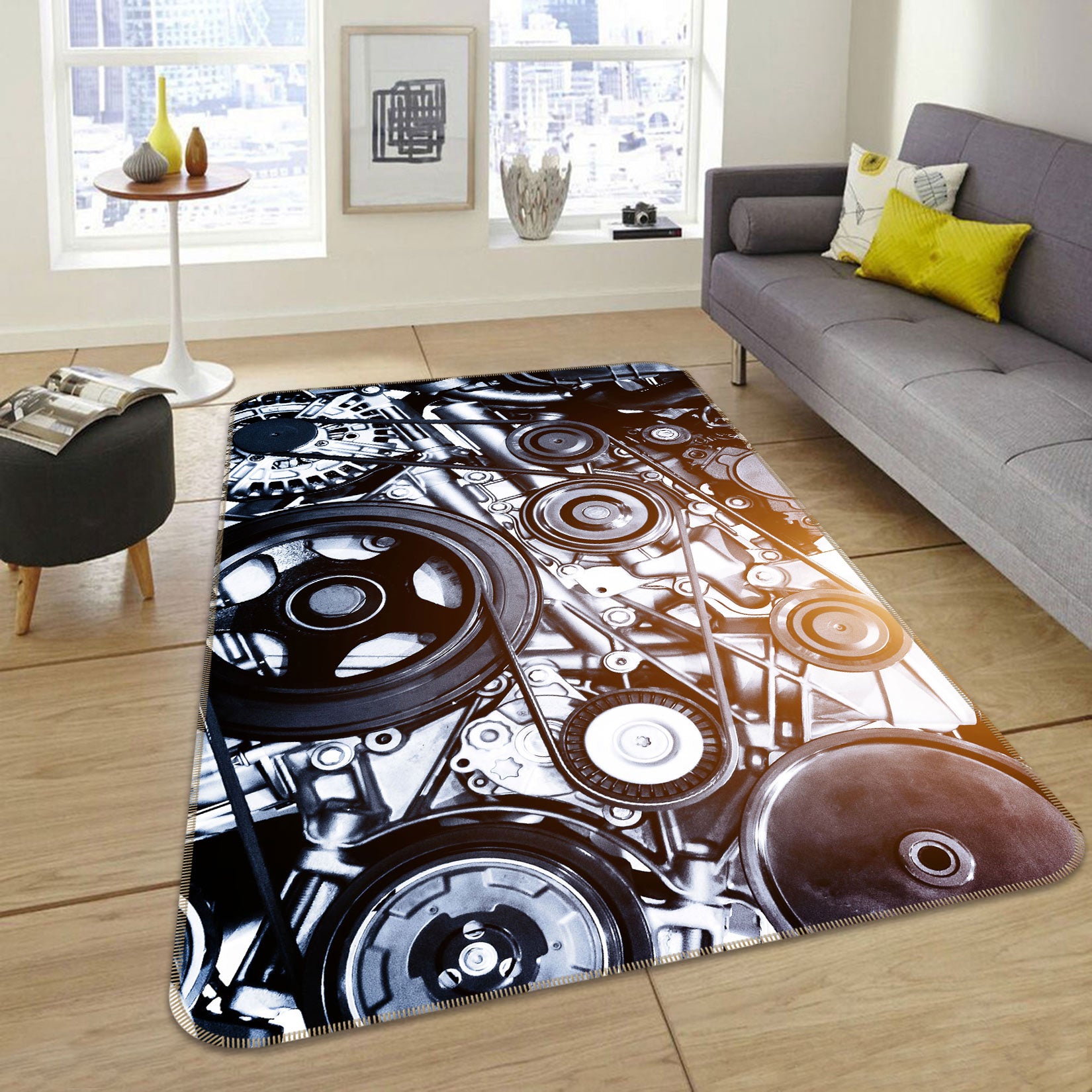 3D Tires 67225 Vehicle Non Slip Rug Mat