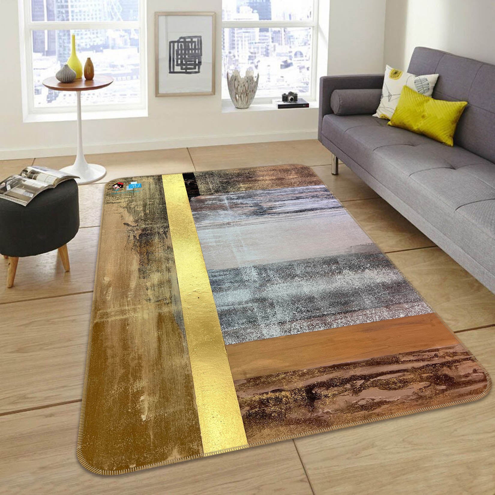 3D Vintage Painting 3055 Skromova Marina Rug Non Slip Rug Mat