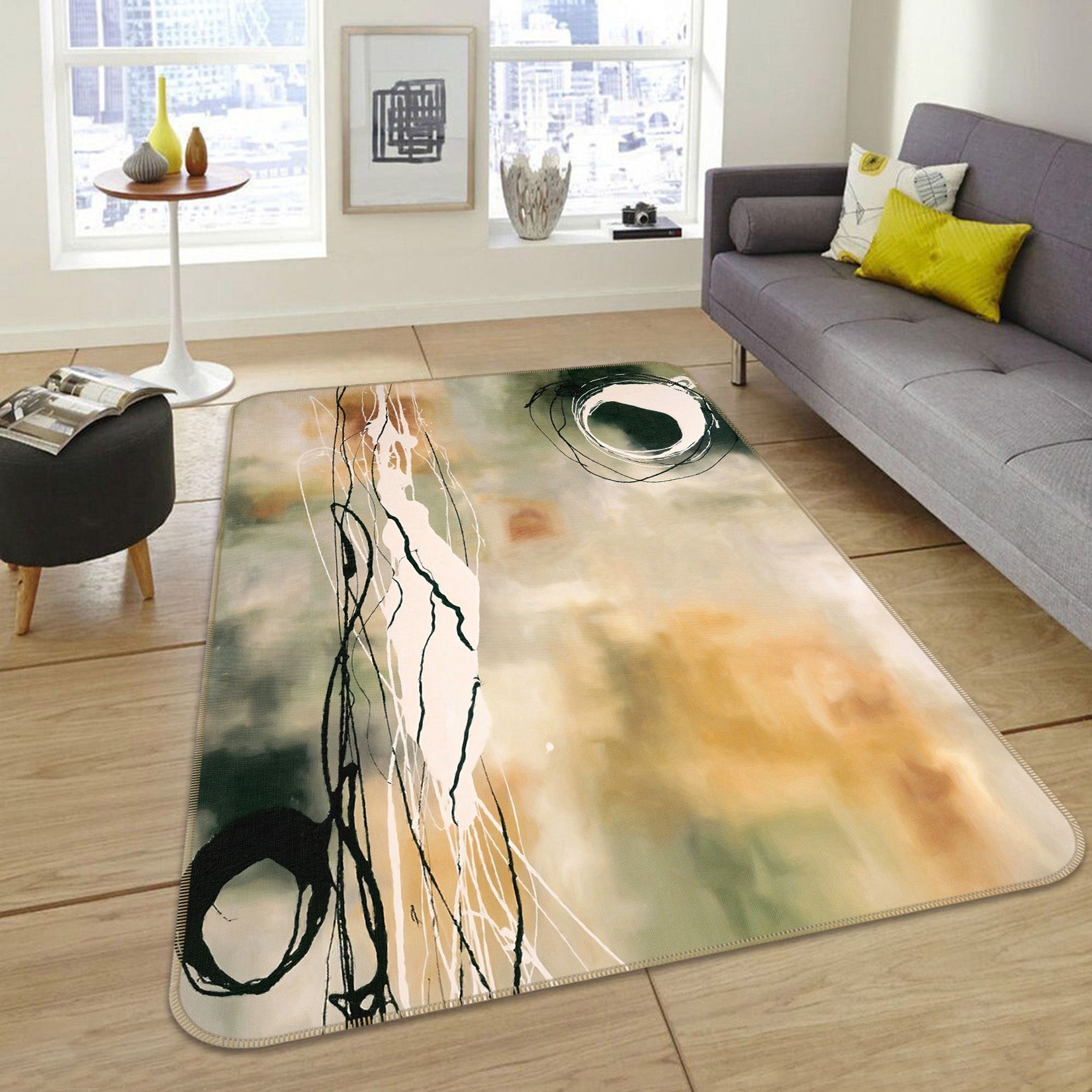 3D Pattern 65045 Non Slip Rug Mat