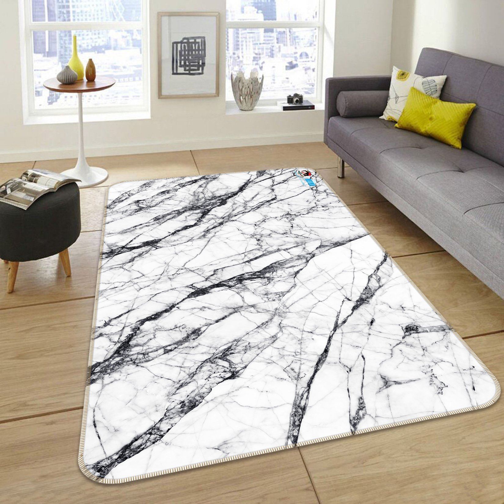 3D Thick Black Lines 39 Non Slip Rug Mat Mat AJ Creativity Home 