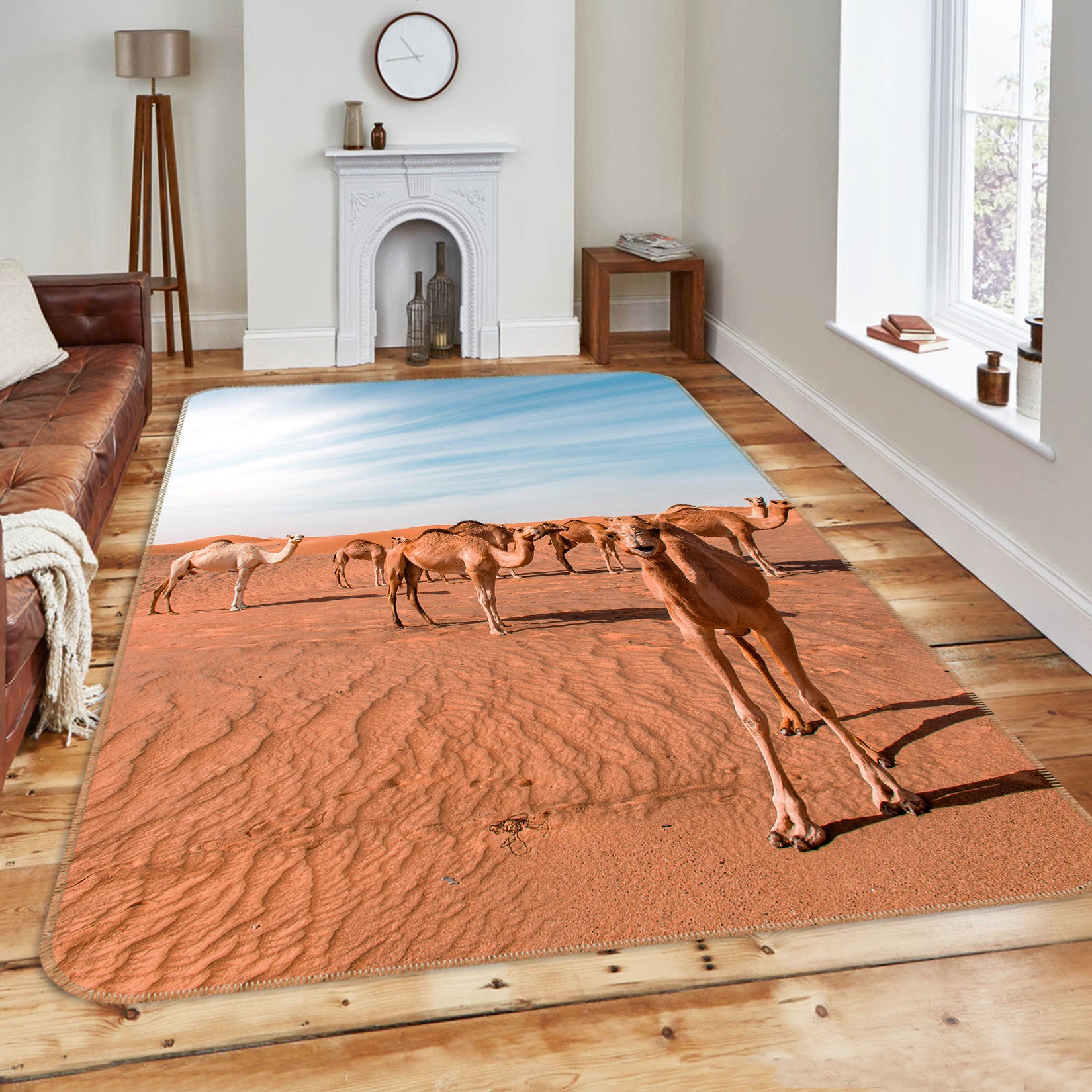 3D Camel Desert 149 Animal Non Slip Rug Mat