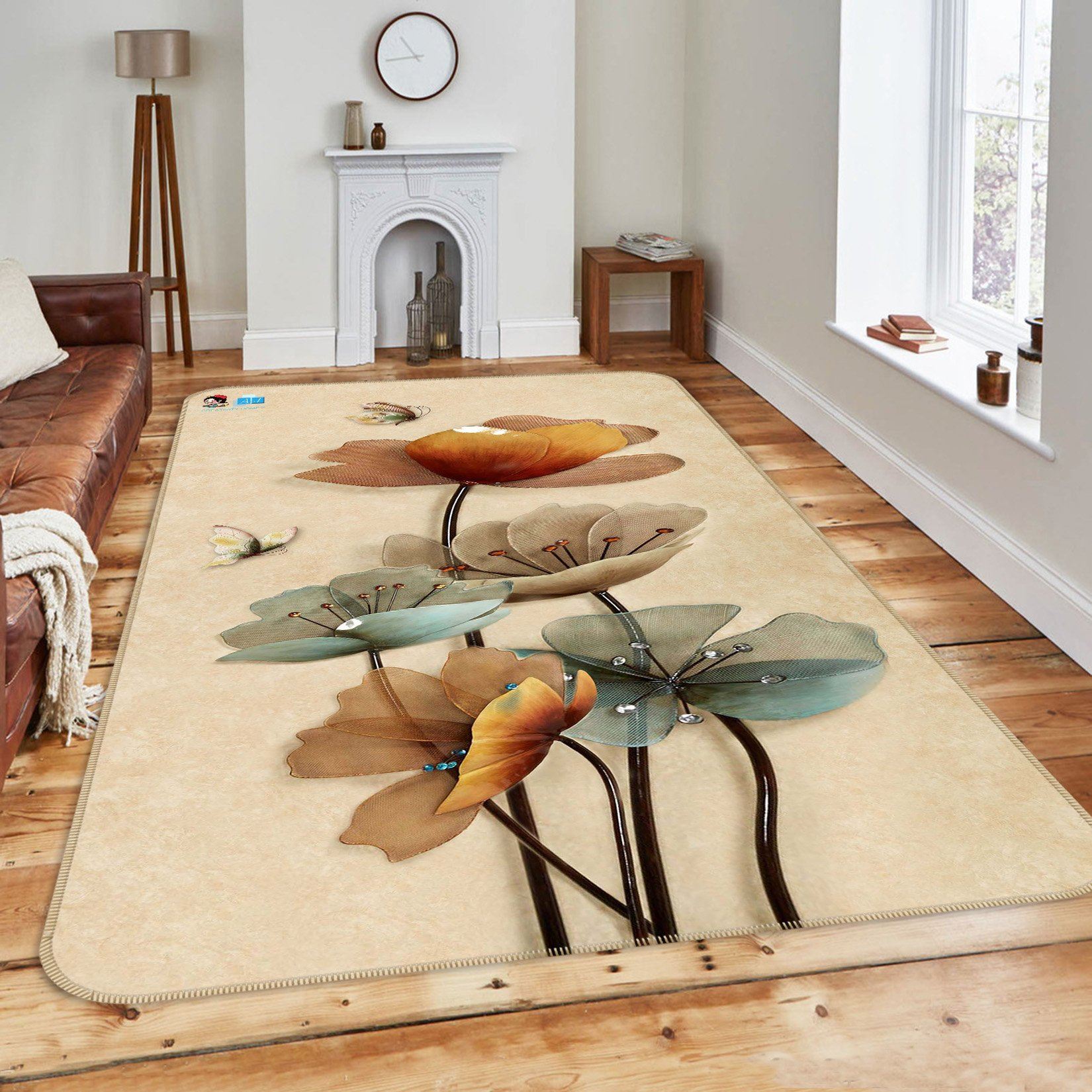 3D Flowers Artwork 205 Non Slip Rug Mat Mat AJ Creativity Home 