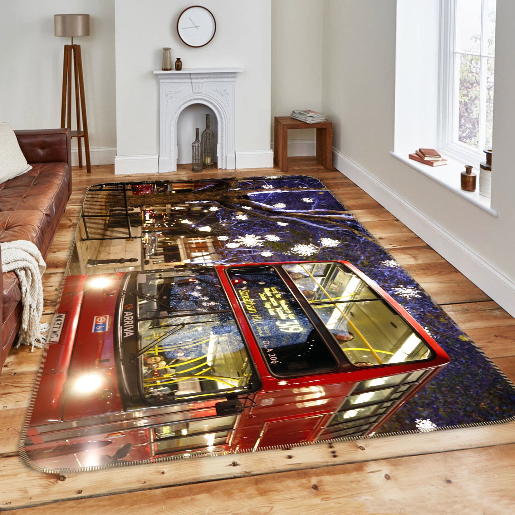 3D Bus Car 67182 Vehicle Non Slip Rug Mat