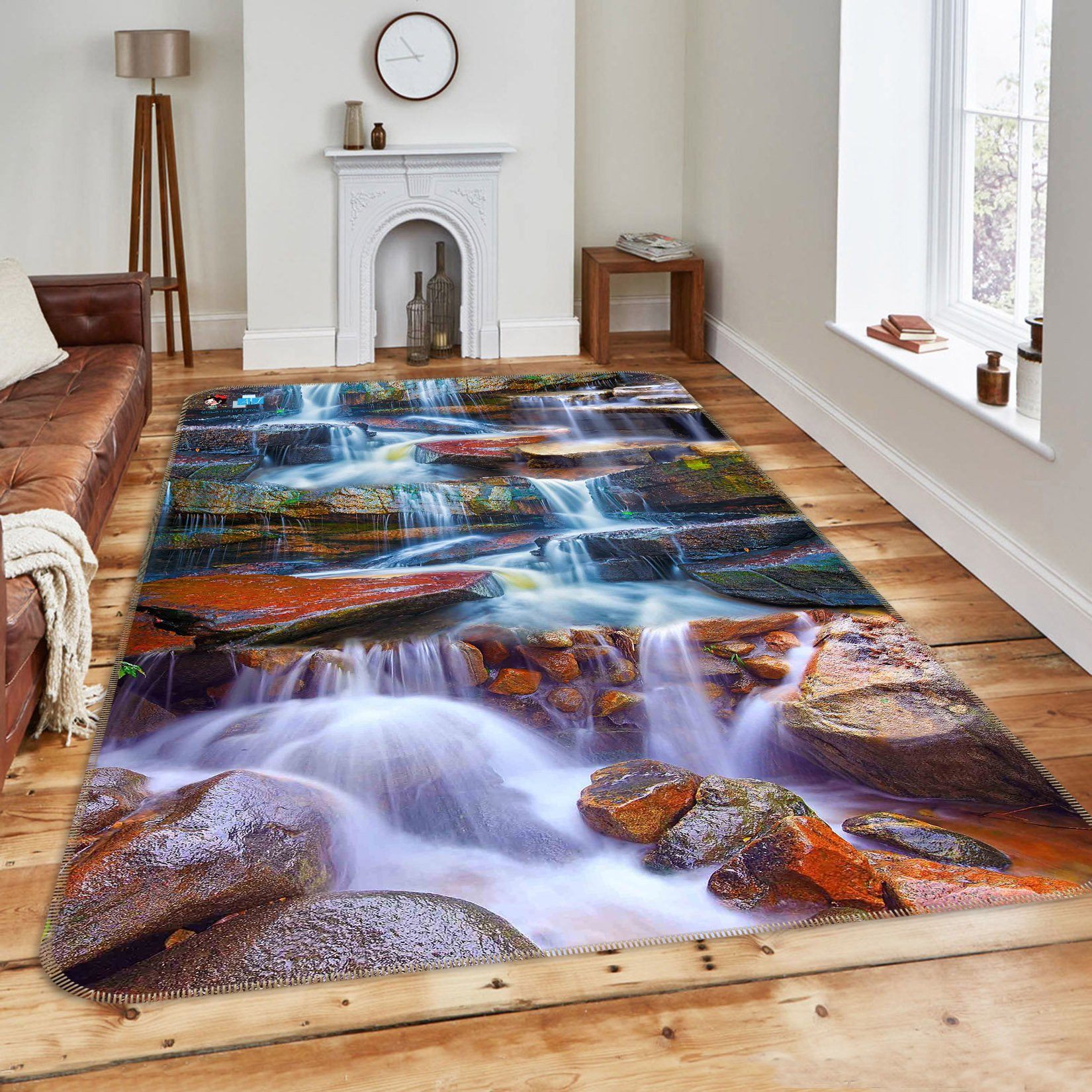 3D Red Rock River 029 Non Slip Rug Mat Mat AJ Creativity Home 