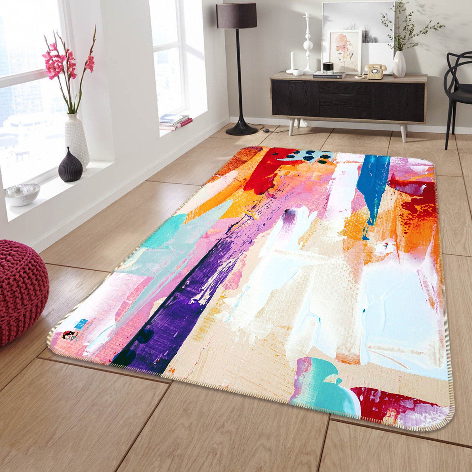 3D Color Texture 2382 Non Slip Rug Mat Mat AJ Creativity Home 
