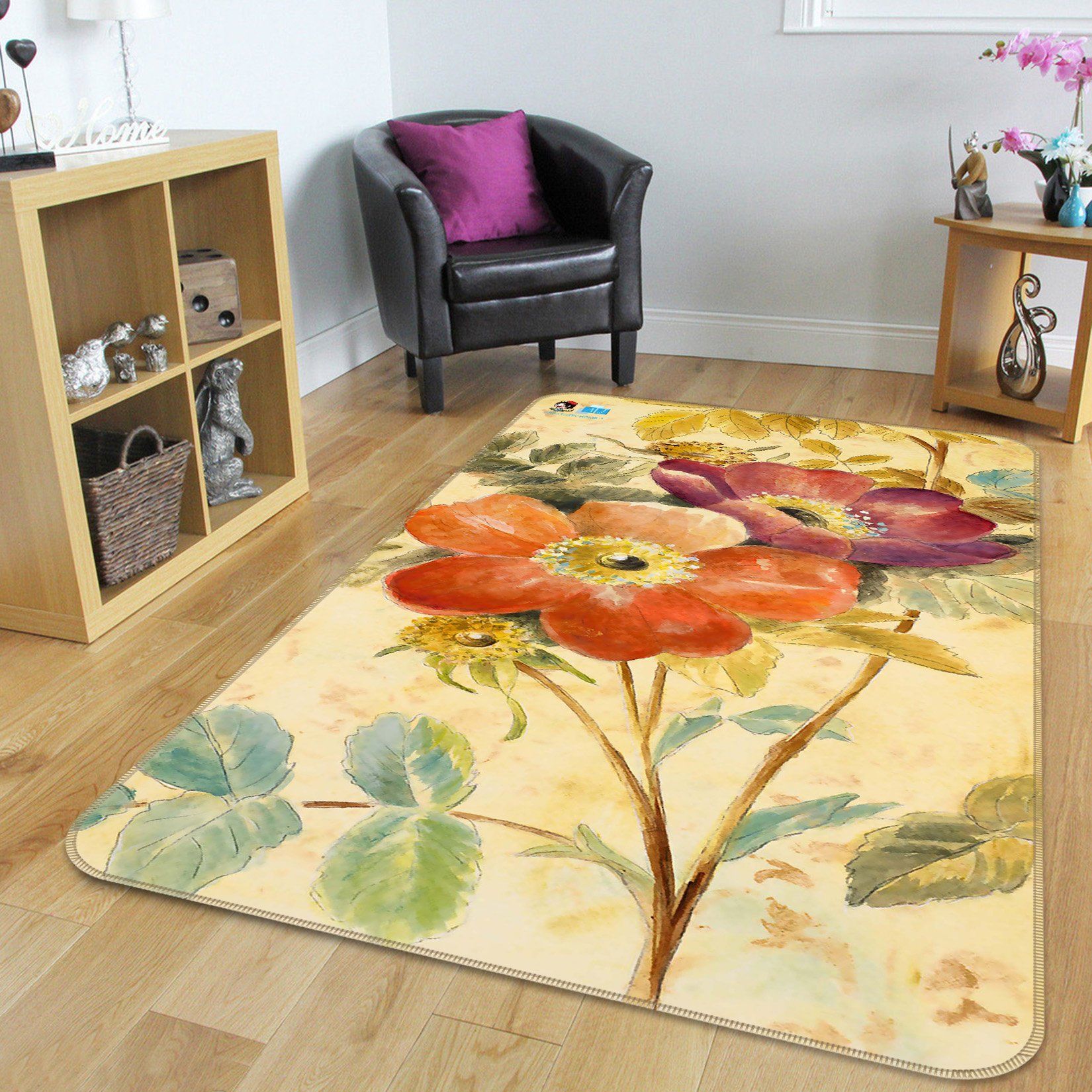 3D Oil Painting Flowers 153 Non Slip Rug Mat Mat AJ Creativity Home 