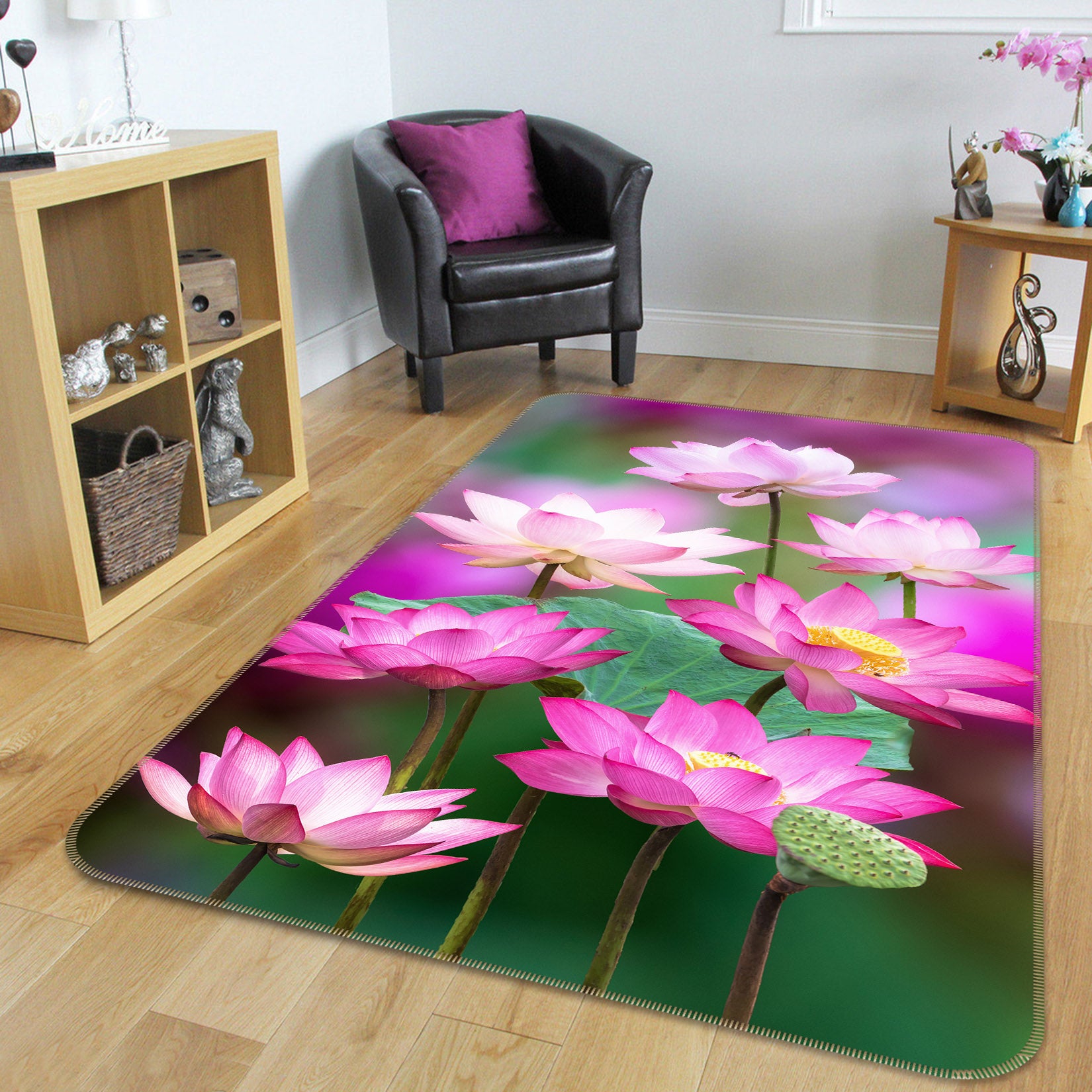 3D Lotus 26084 Non Slip Rug Mat