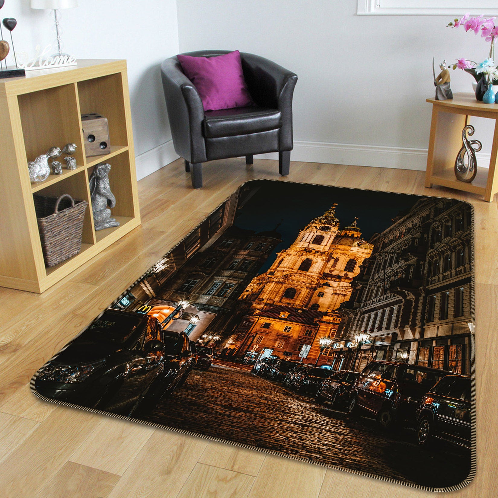 3D Building Construction 65161 Non Slip Rug Mat