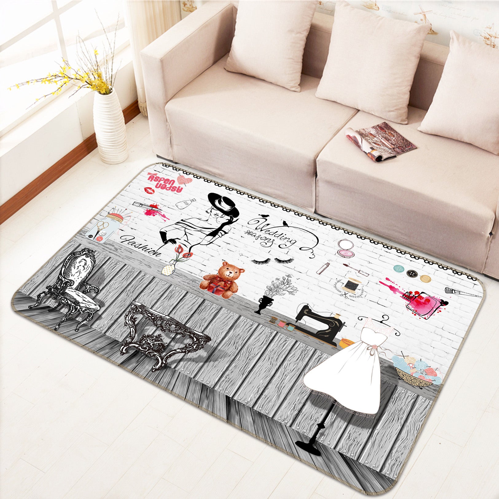 3D Dress Tailor 65113 Non Slip Rug Mat