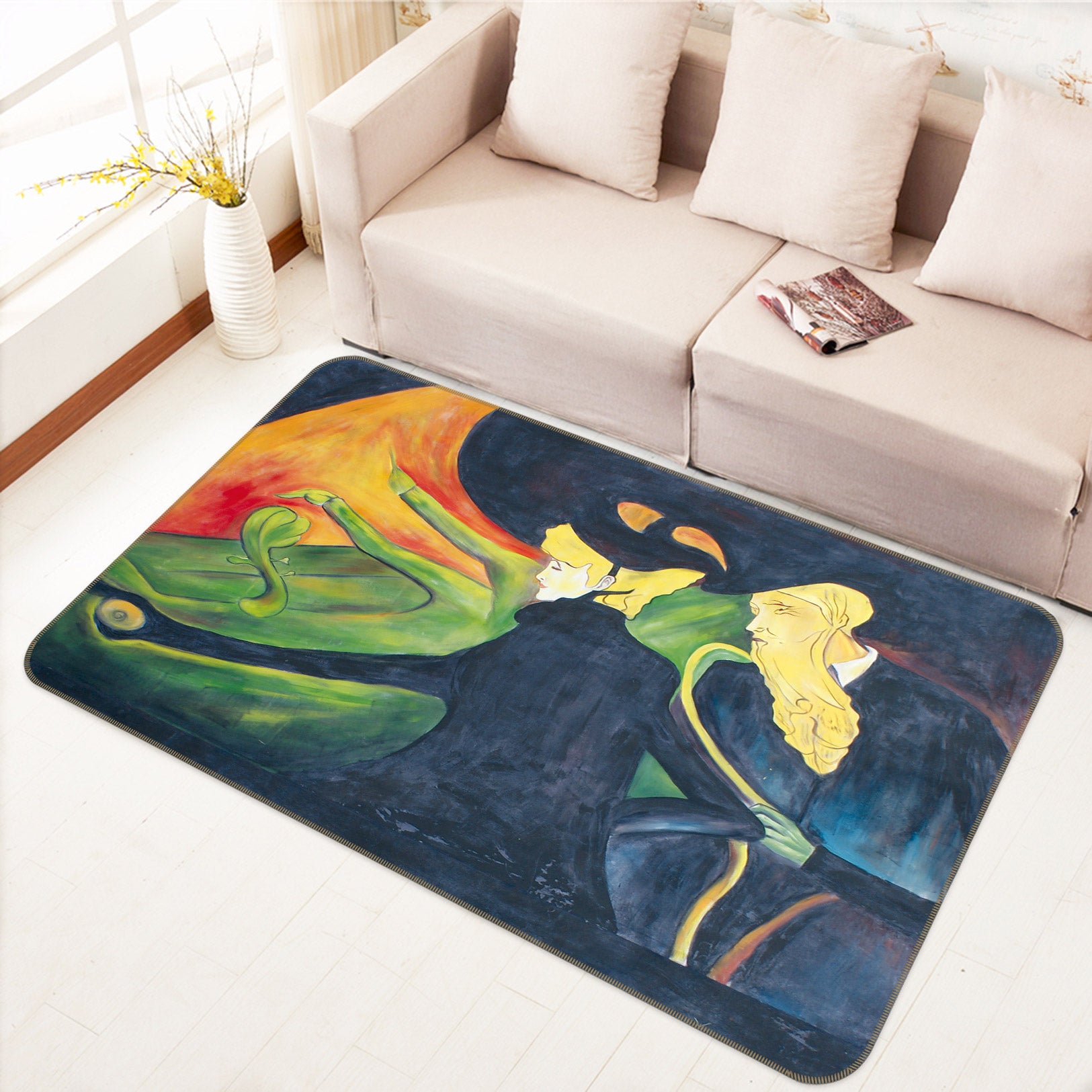 3D Pattern 75210 Non Slip Rug Mat