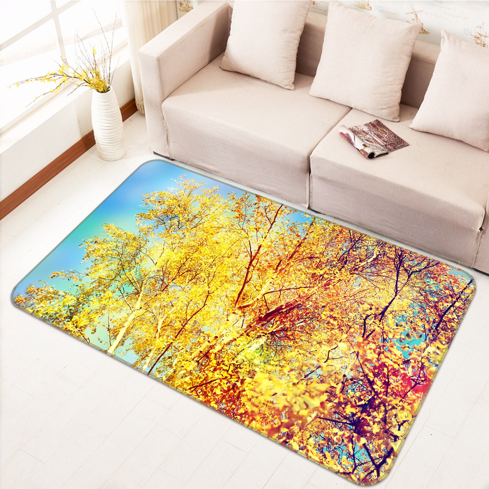 3D Forest 35097 Non Slip Rug Mat