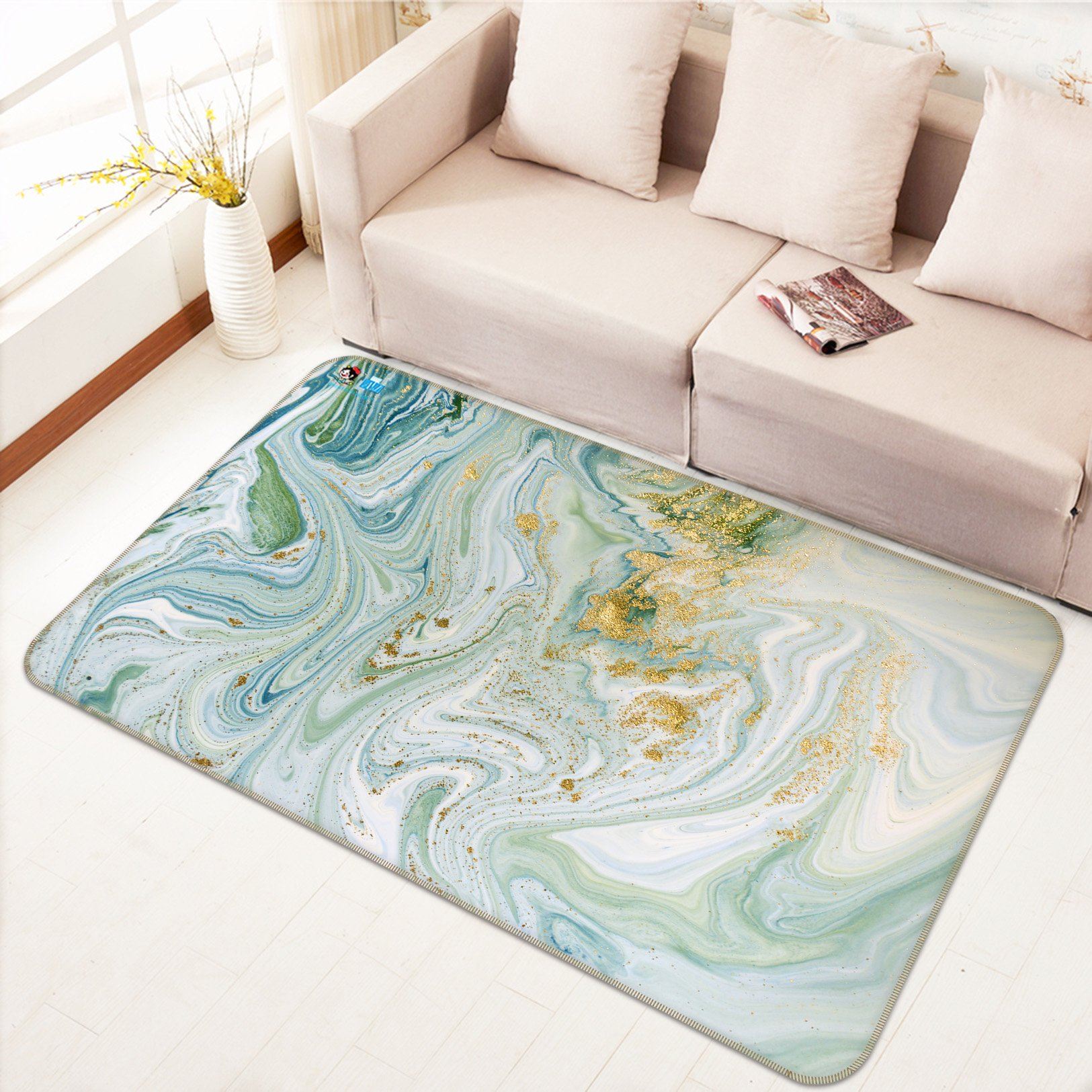 3D Corrugation 6192 Non Slip Rug Mat Mat AJ Creativity Home 