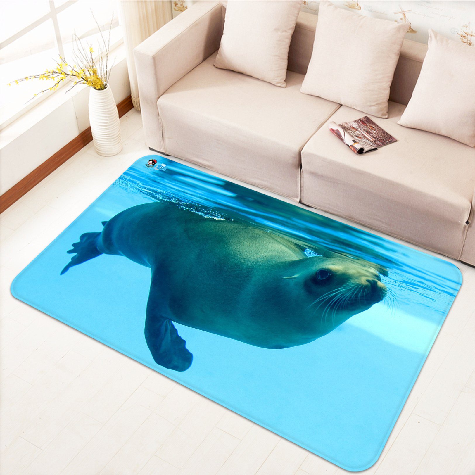 3D Seals 6382 Non Slip Rug Mat Mat AJ Creativity Home 