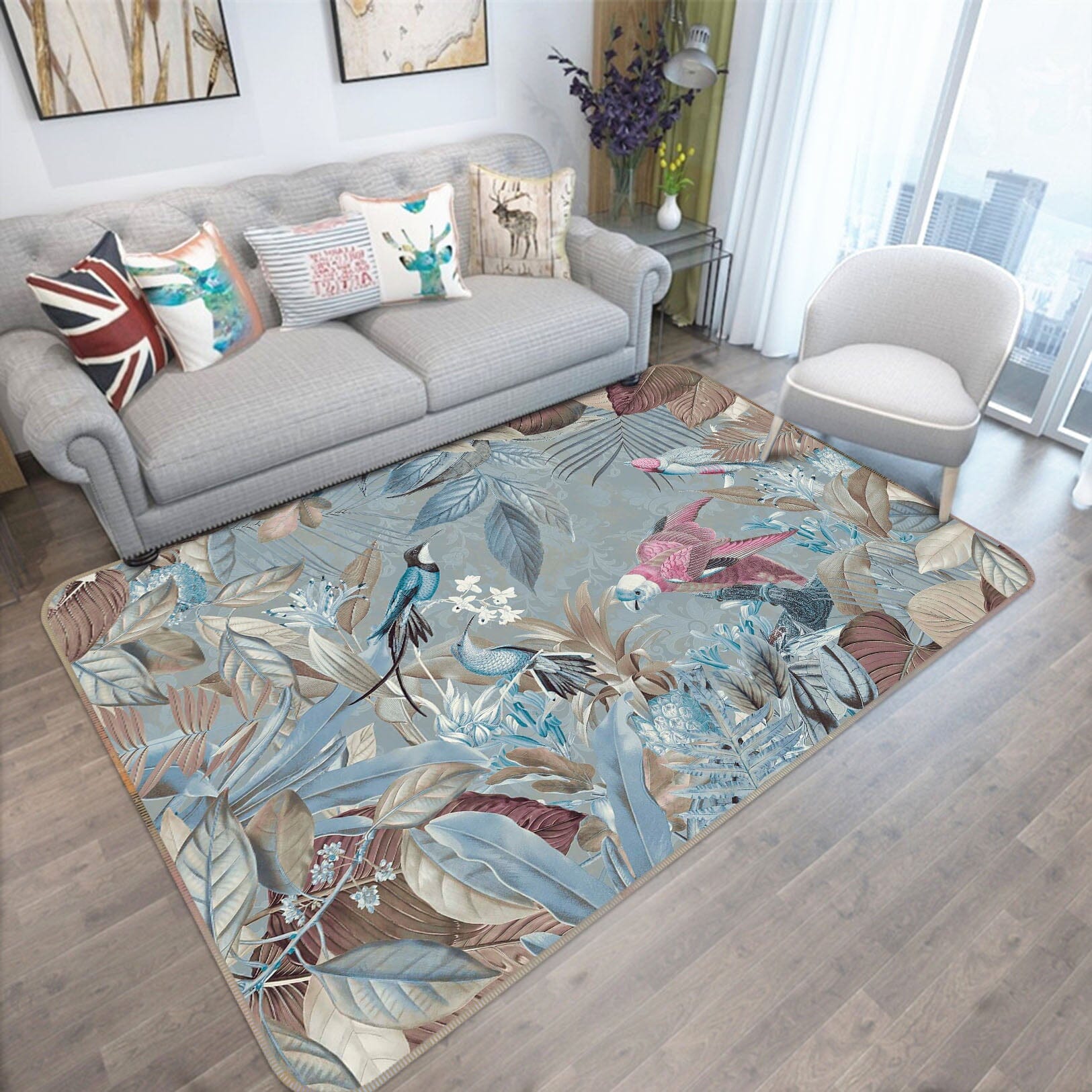 3D Bird Singing 1022 Andrea haase Rug Non Slip Rug Mat Mat AJ Creativity Home 