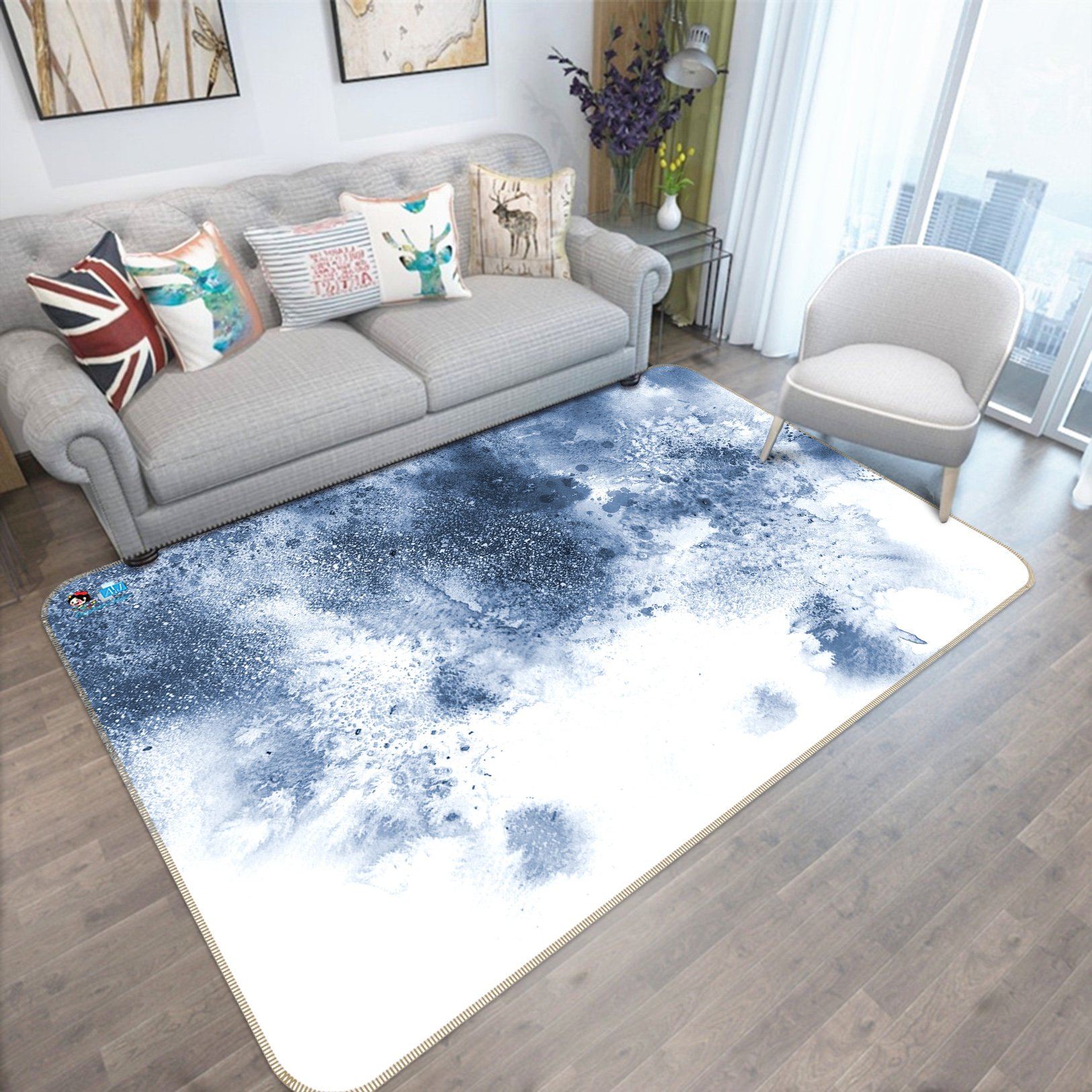 3D Ink And Wash 538 Non Slip Rug Mat Mat AJ Creativity Home 