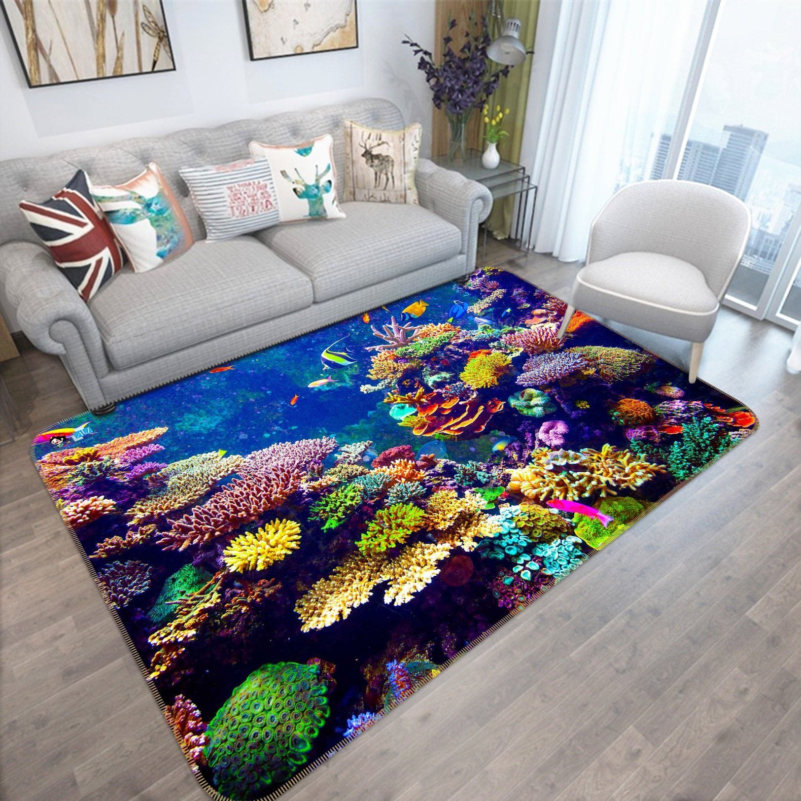 3D Deep Sea Coral 381 Non Slip Rug Mat Mat AJ Creativity Home 