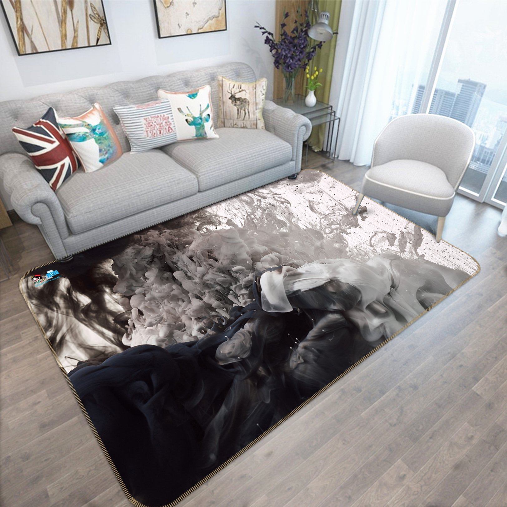 3D Mist 8742 Non Slip Rug Mat Mat AJ Creativity Home 