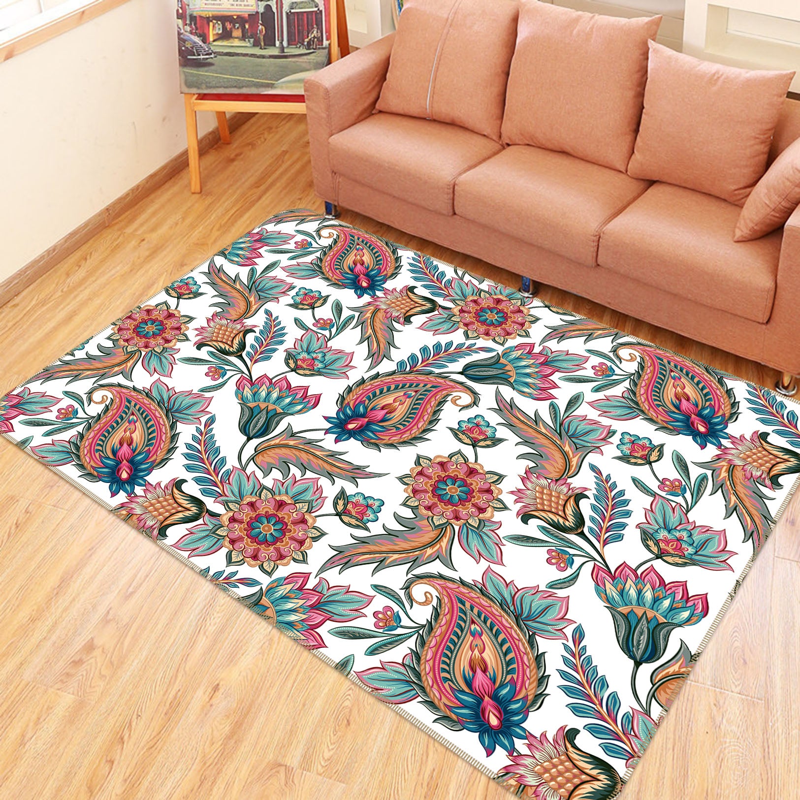 3D Pattern 35087 Non Slip Rug Mat