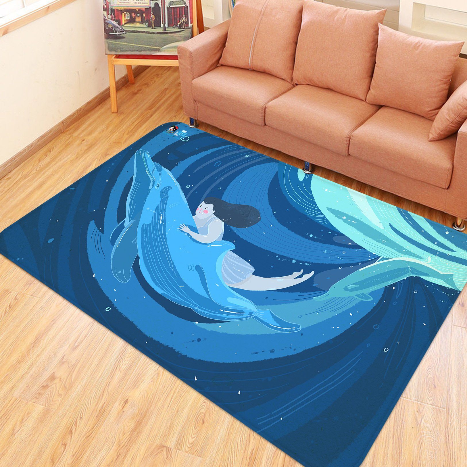 3D Dolphin 4362 Non Slip Rug Mat Mat AJ Creativity Home 