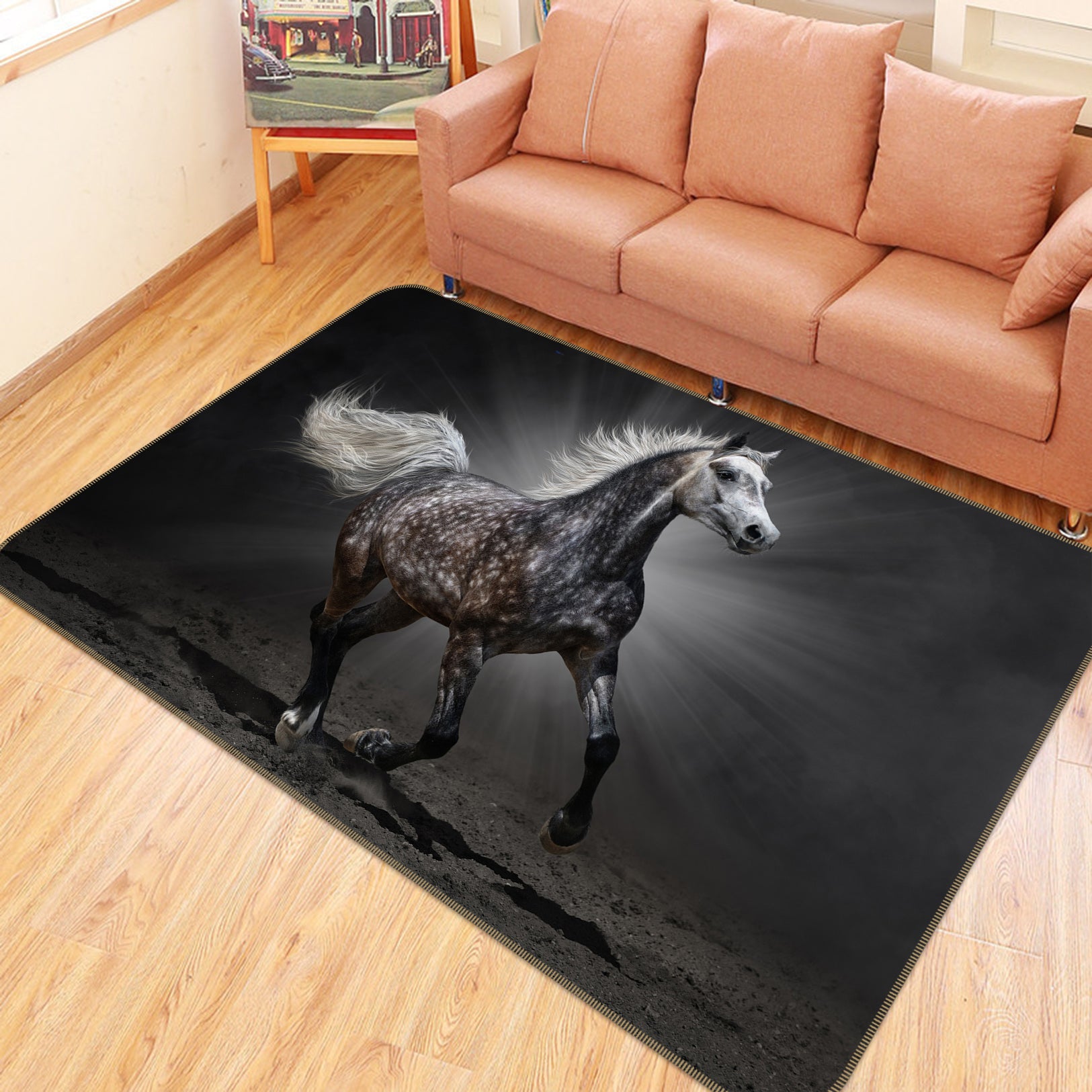 3D Horse 65094 Non Slip Rug Mat