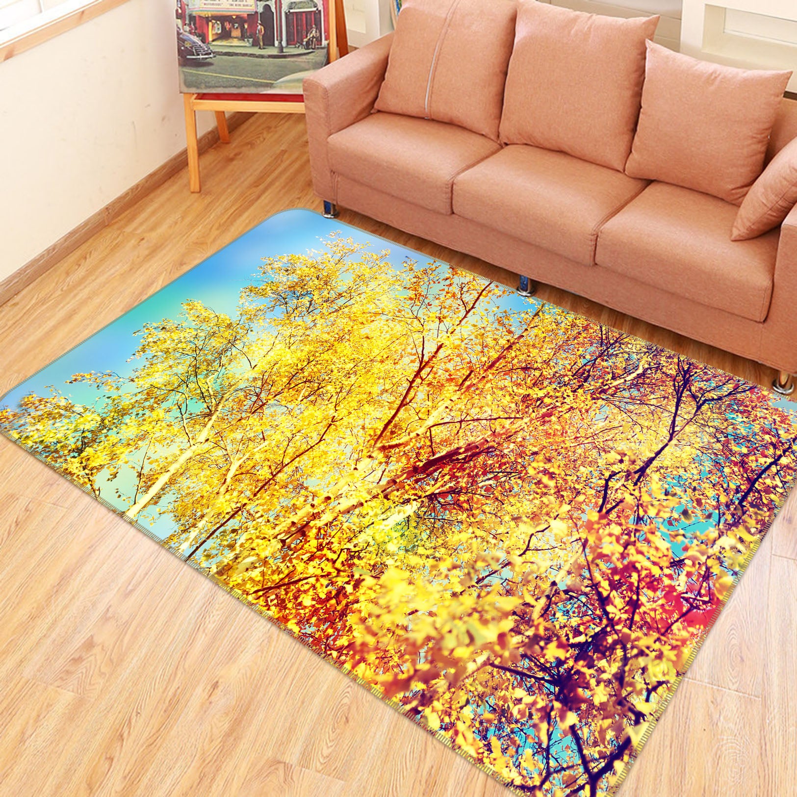 3D Forest 35097 Non Slip Rug Mat