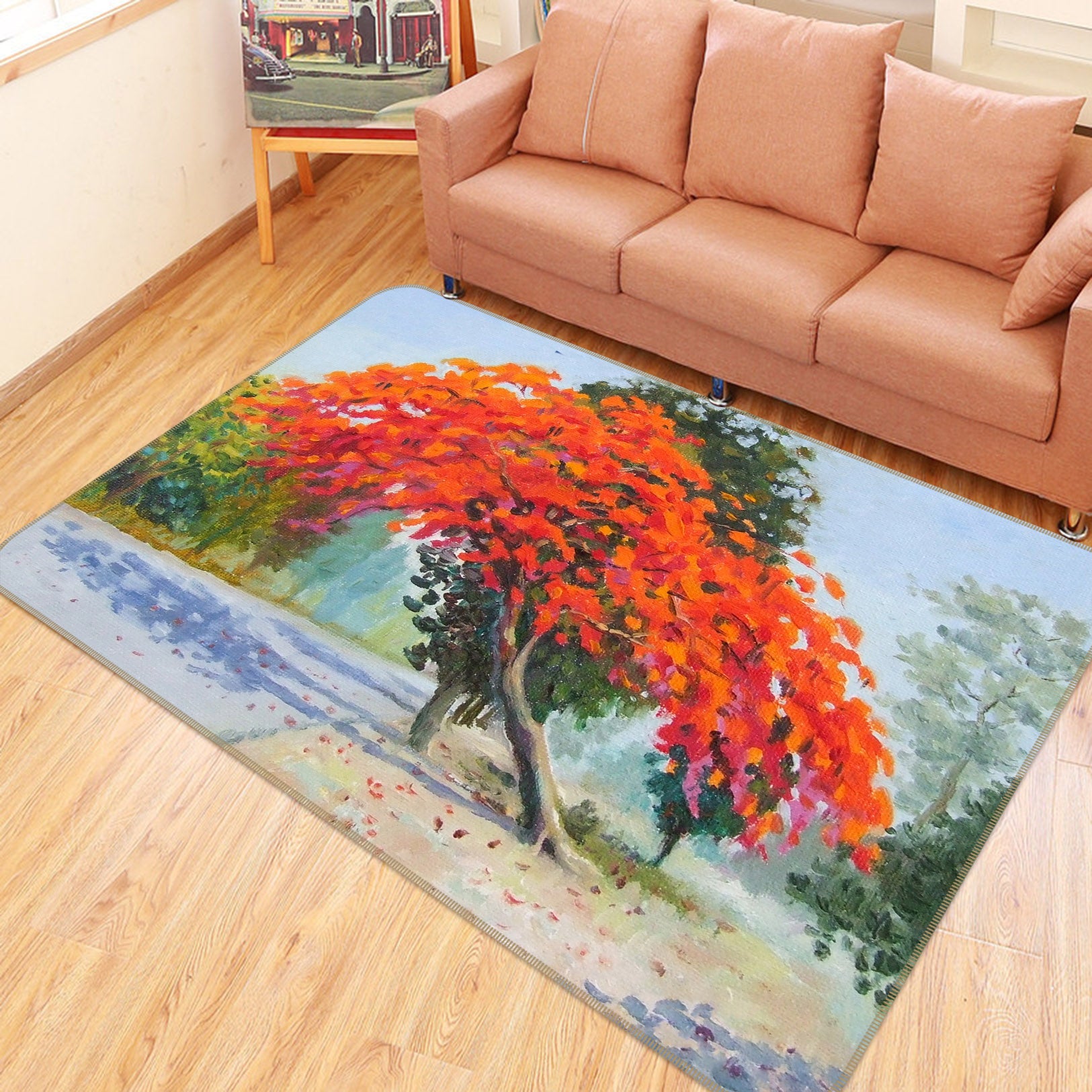 3D Tree 30153 Non Slip Rug Mat