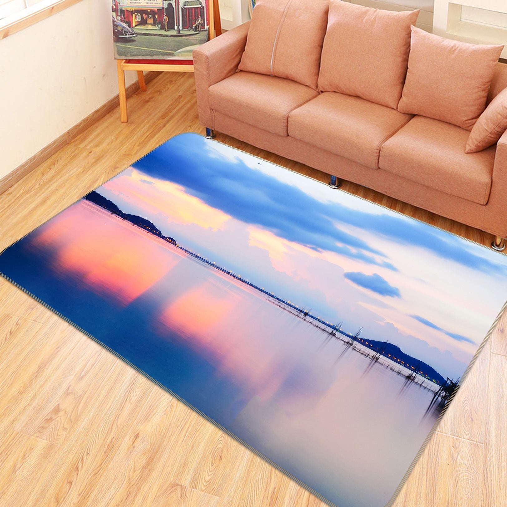3D Lake 35113 Non Slip Rug Mat